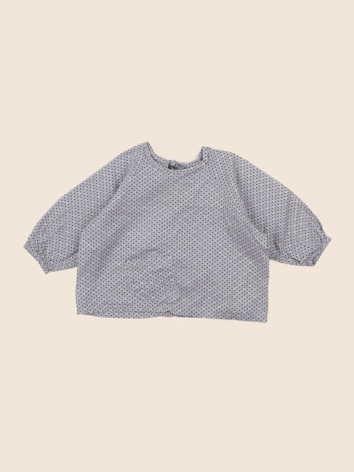 Petit Pan - blouse gris - 3 mois