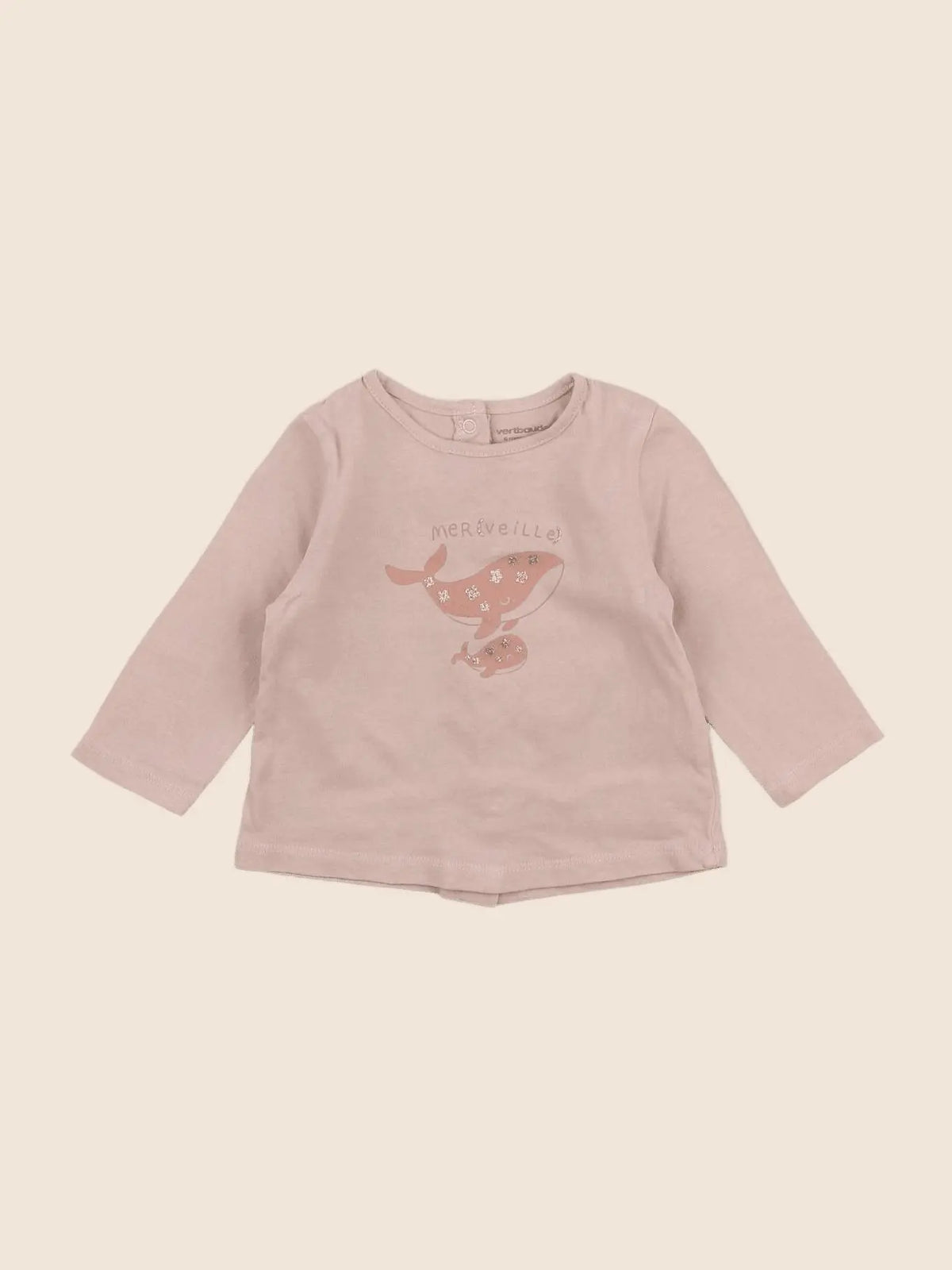 Vertbaudet - tee-shirt rose - 6 mois