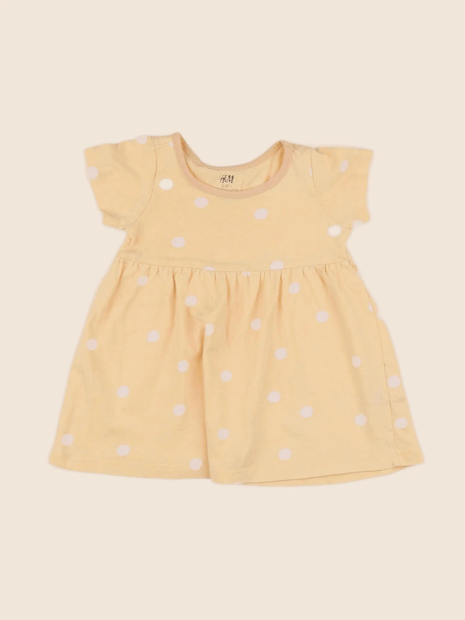 H&M - robe jaune - 3/6 mois