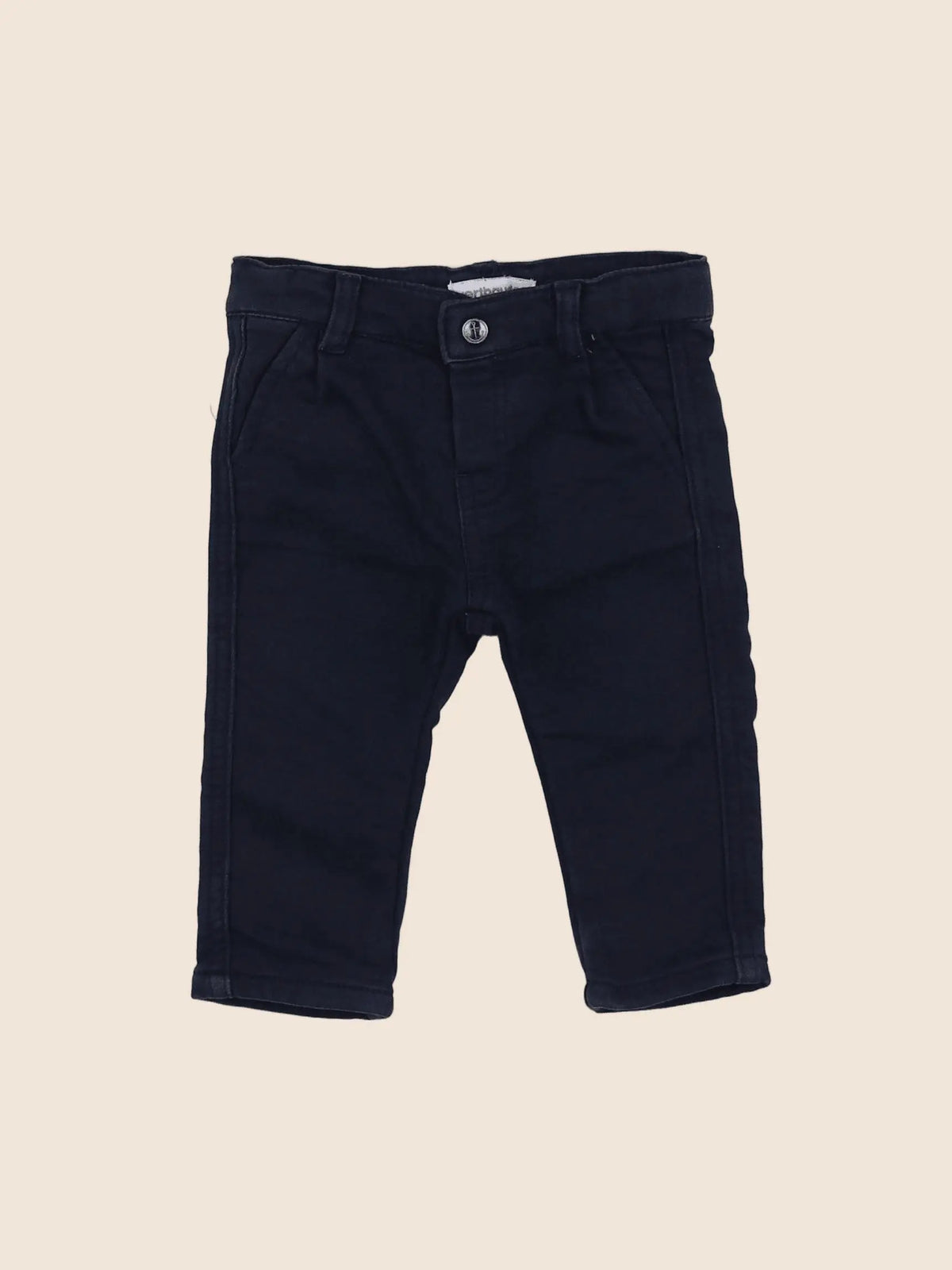 Vertbaudet - pantalon bleu - 6 mois