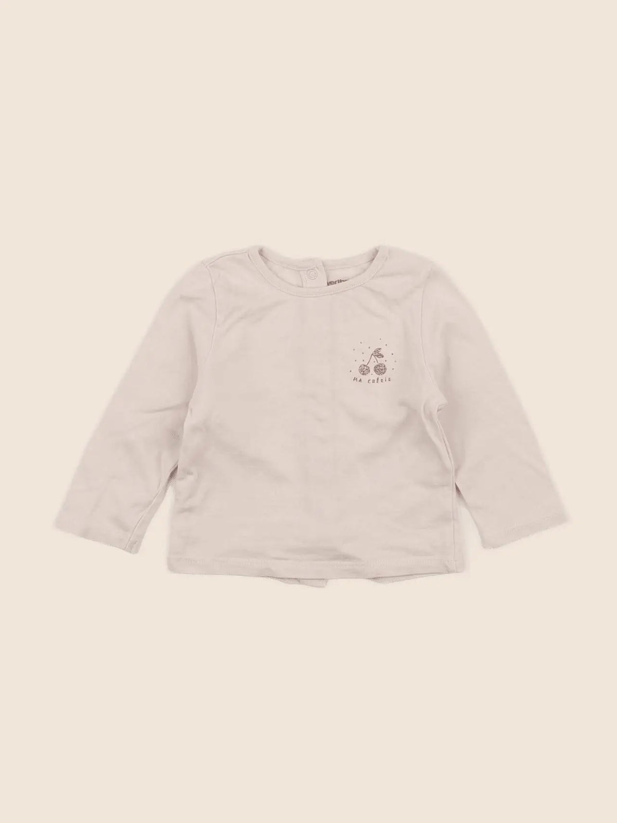 Vertbaudet - tee-shirt beige - 3 mois