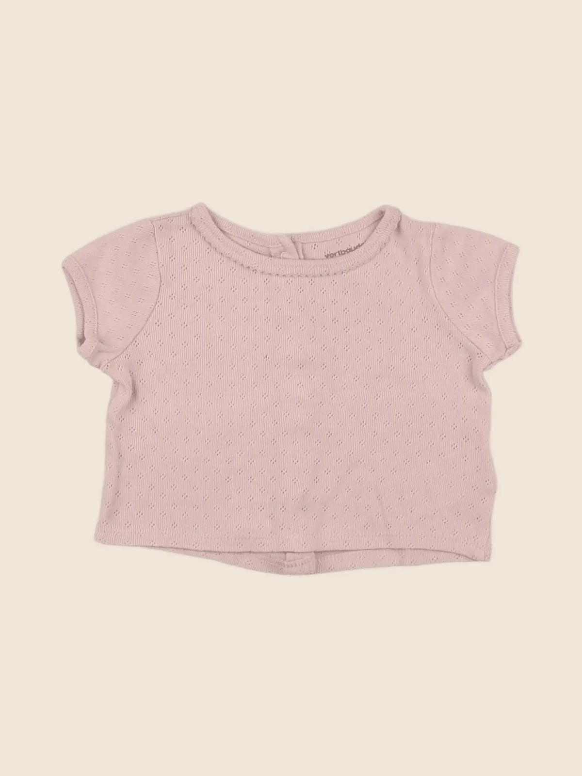 Vertbaudet - tee-shirt rose - 3 mois
