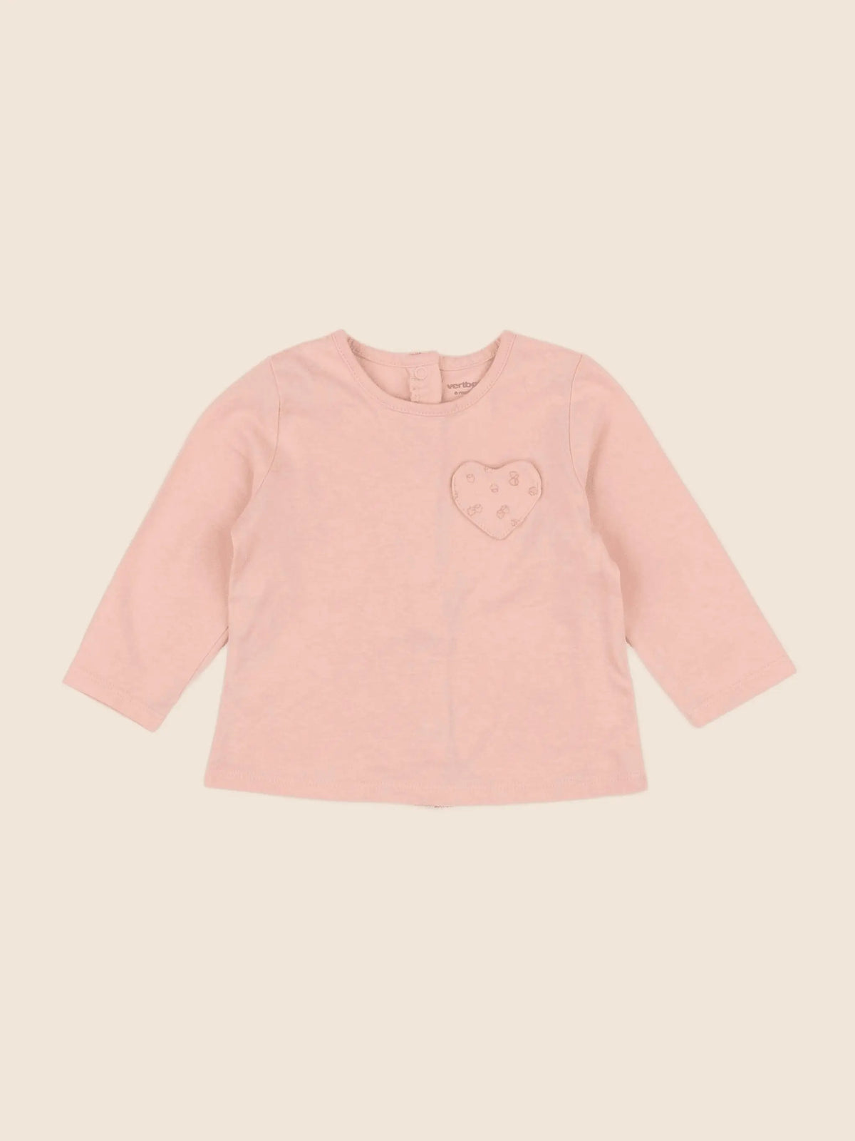 Vertbaudet - tee-shirt rose - 6 mois