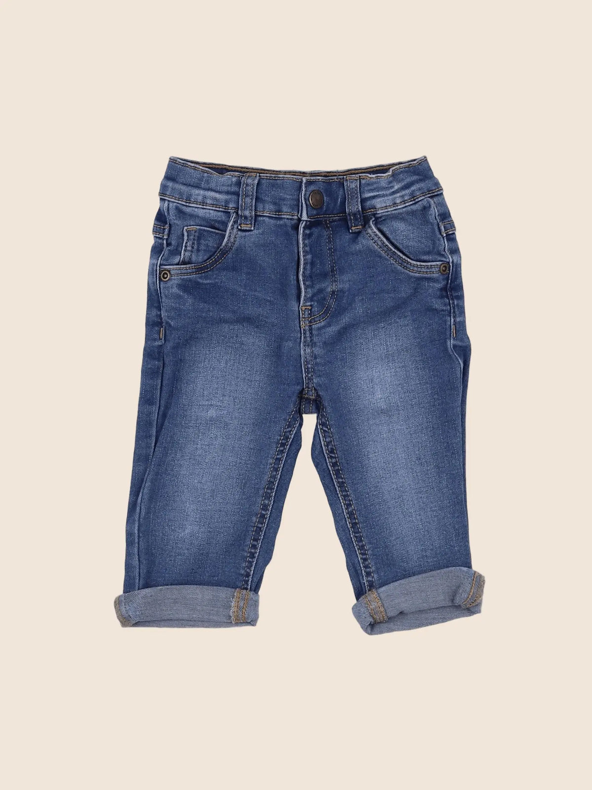 Vertbaudet - jean bleu - 9 mois