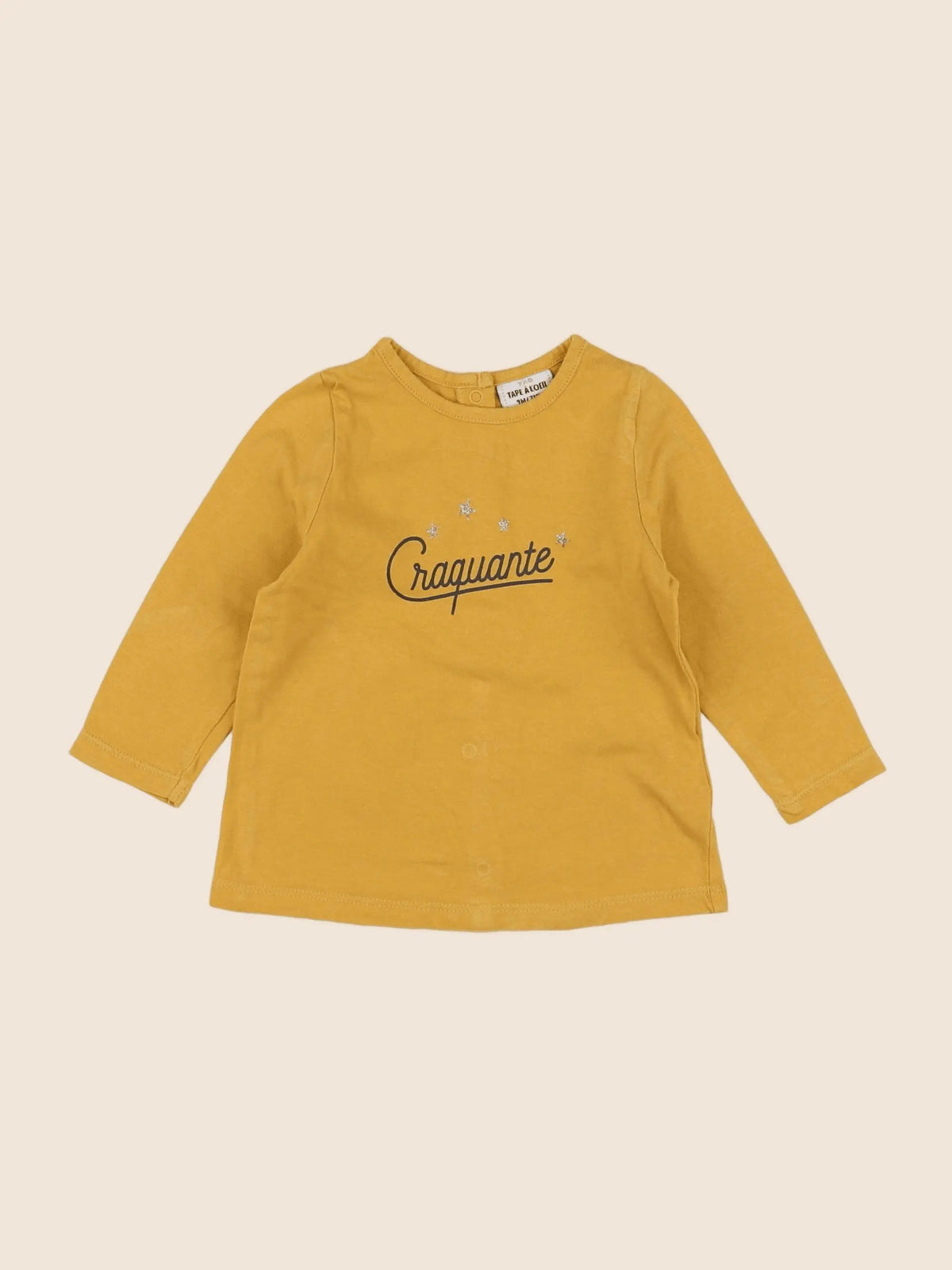 Tape à l'oeil - tee-shirt jaune - 9 mois