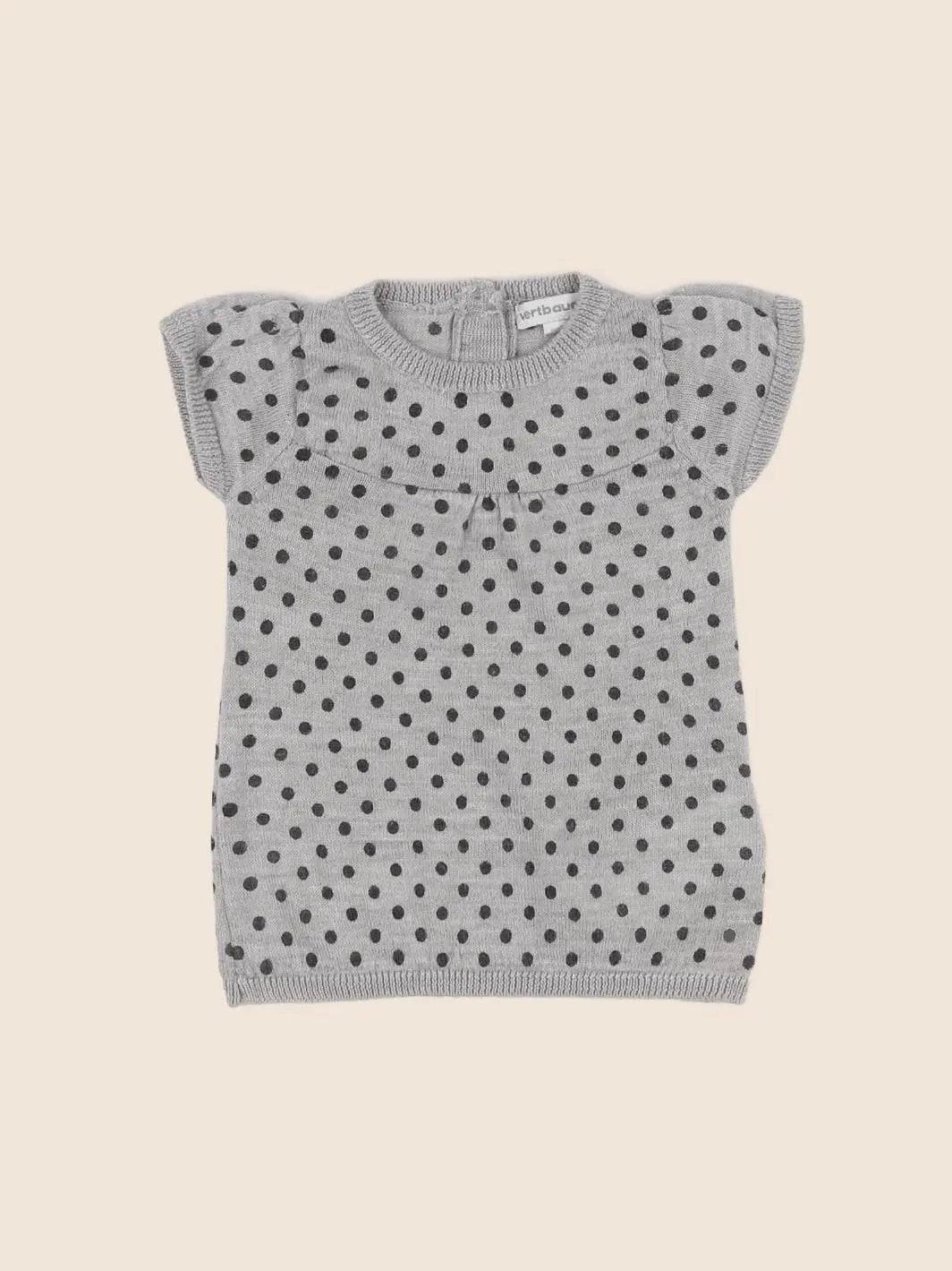 Vertbaudet - robe gris - 3 mois