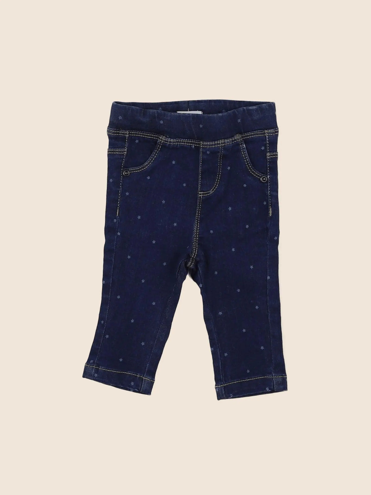 Vertbaudet - jegging bleu - 3 mois