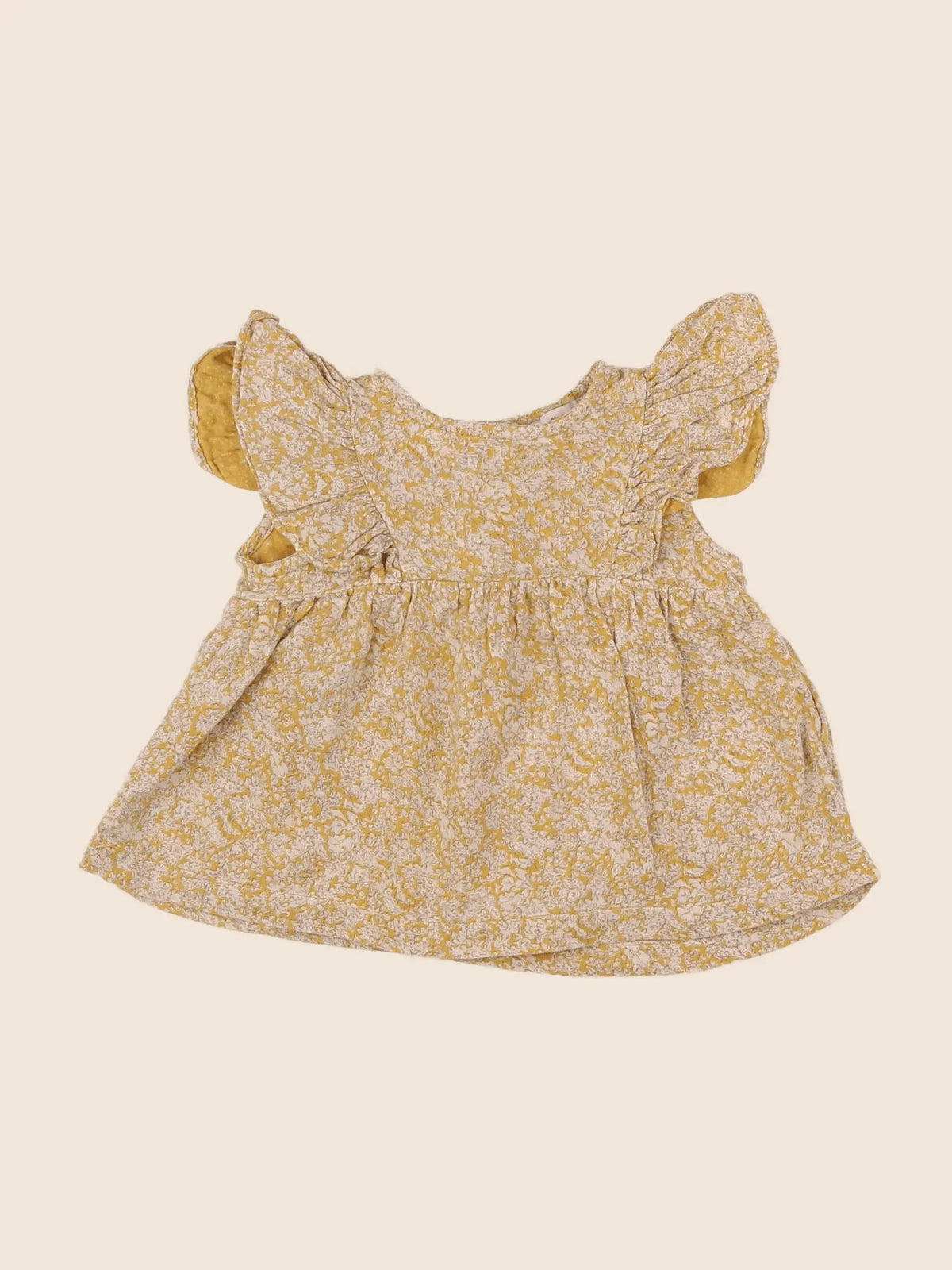 Vertbaudet - blouse jaune - 6 mois
