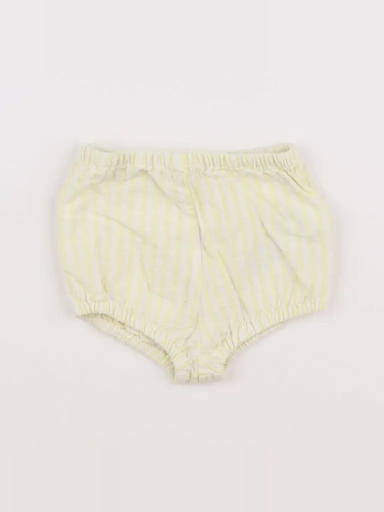 Vertbaudet - bloomer blanc, jaune - 3 mois