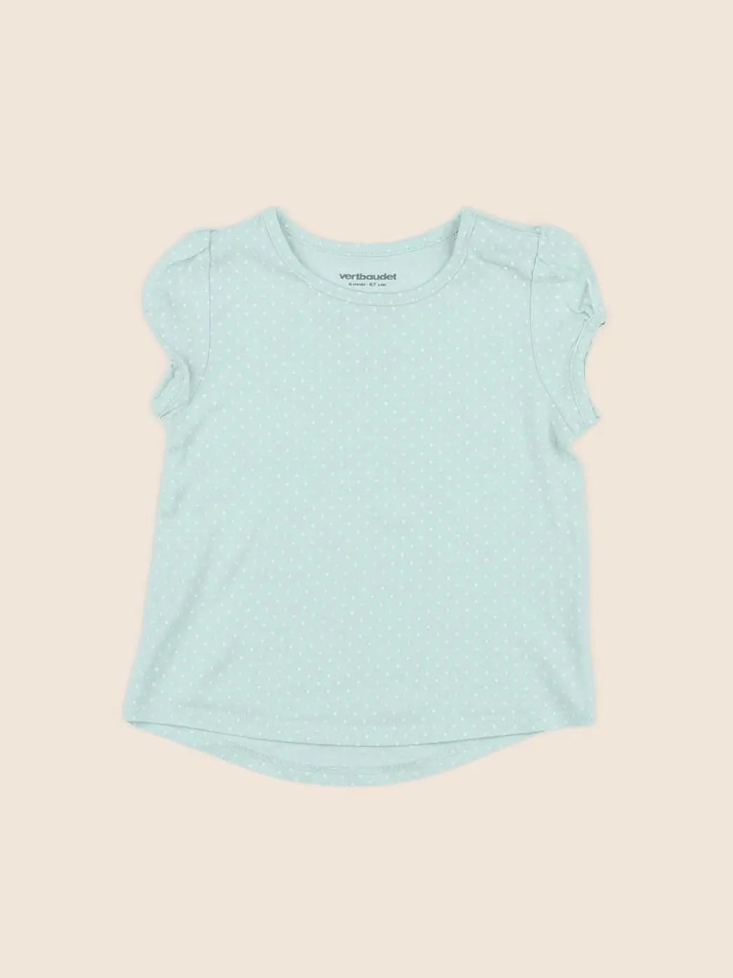 Vertbaudet - tee-shirt vert - 6 mois