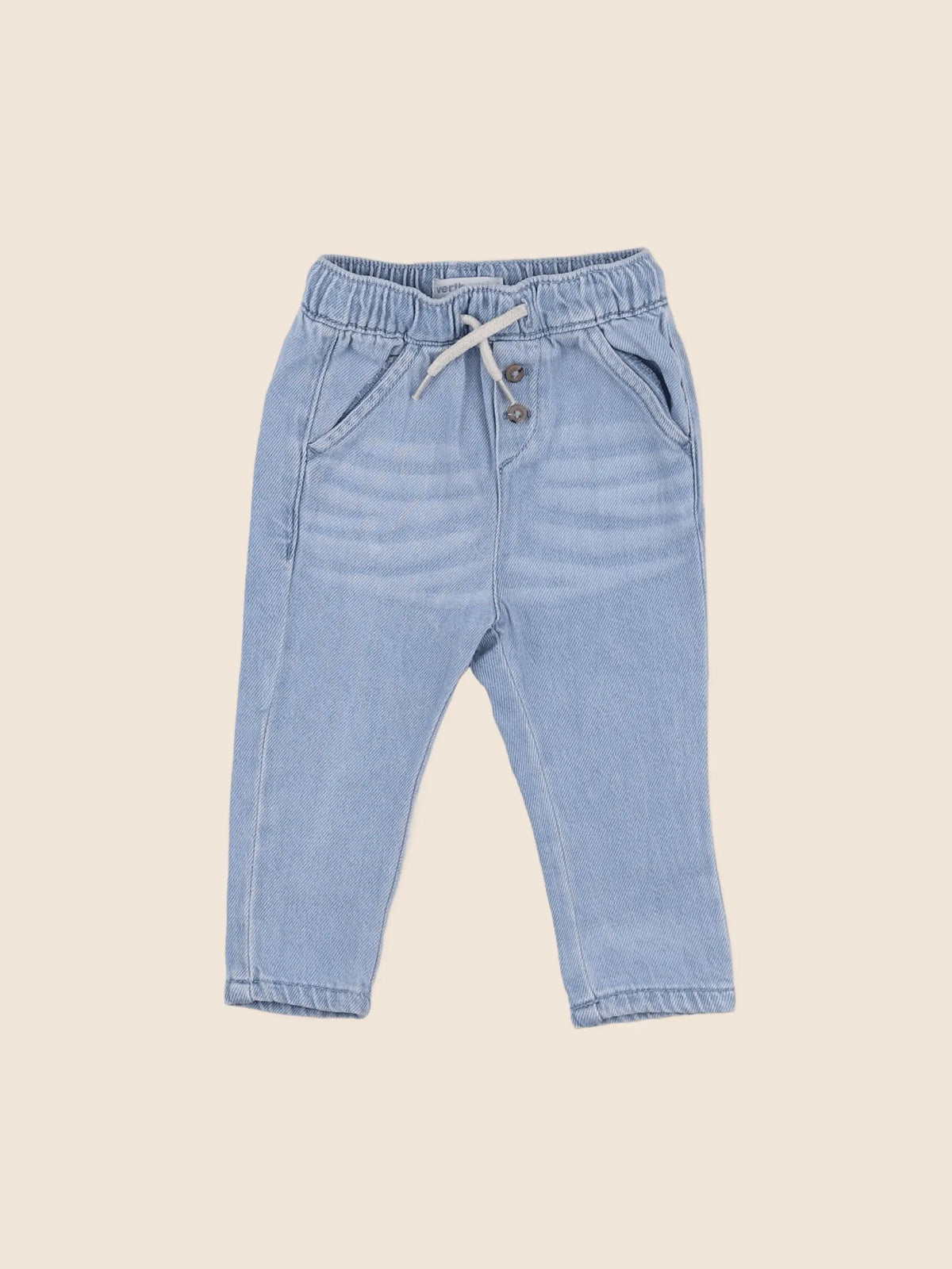Vertbaudet - pantalon bleu - 9 mois