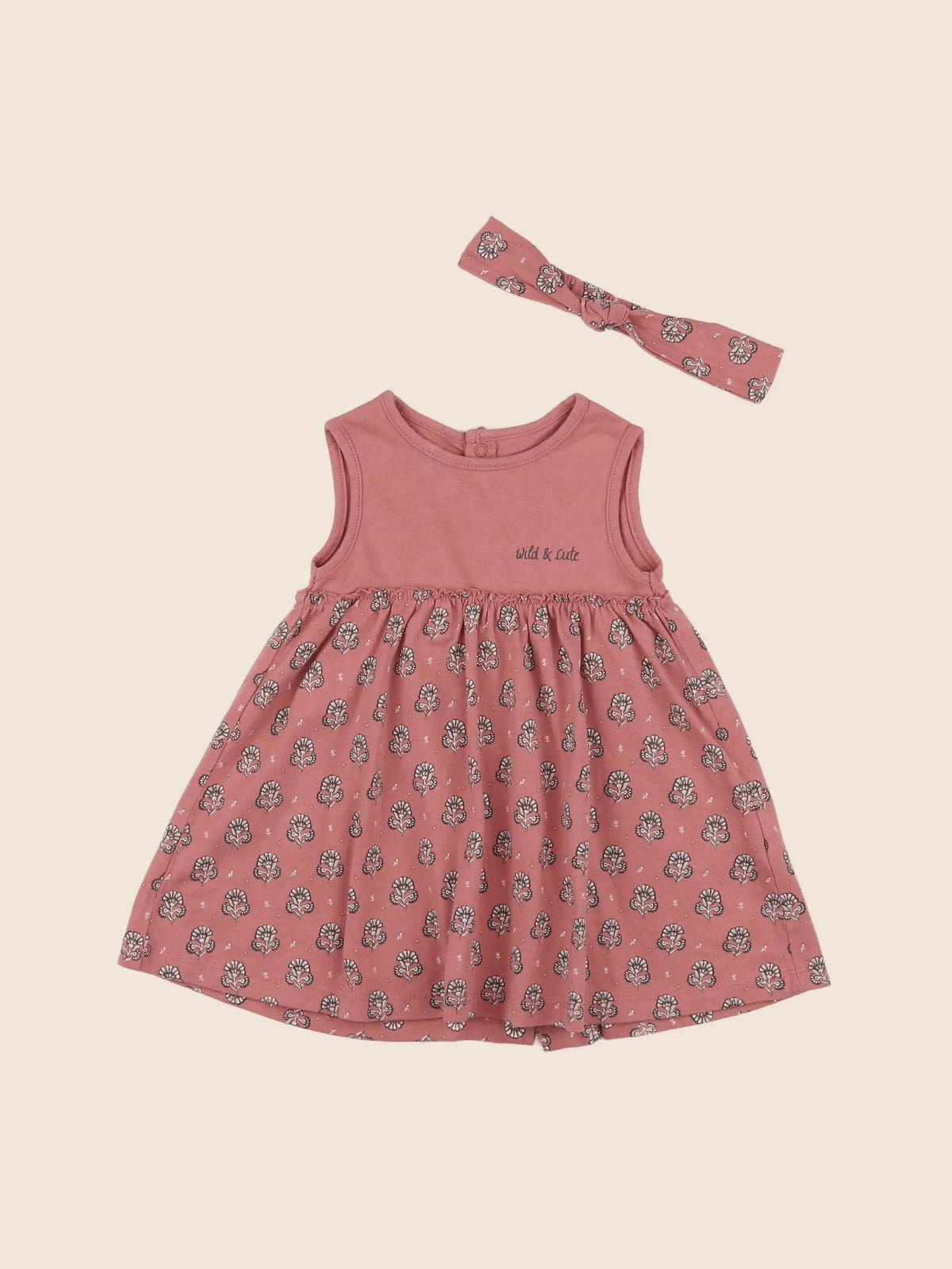 Vertbaudet - robe rose - 6 mois