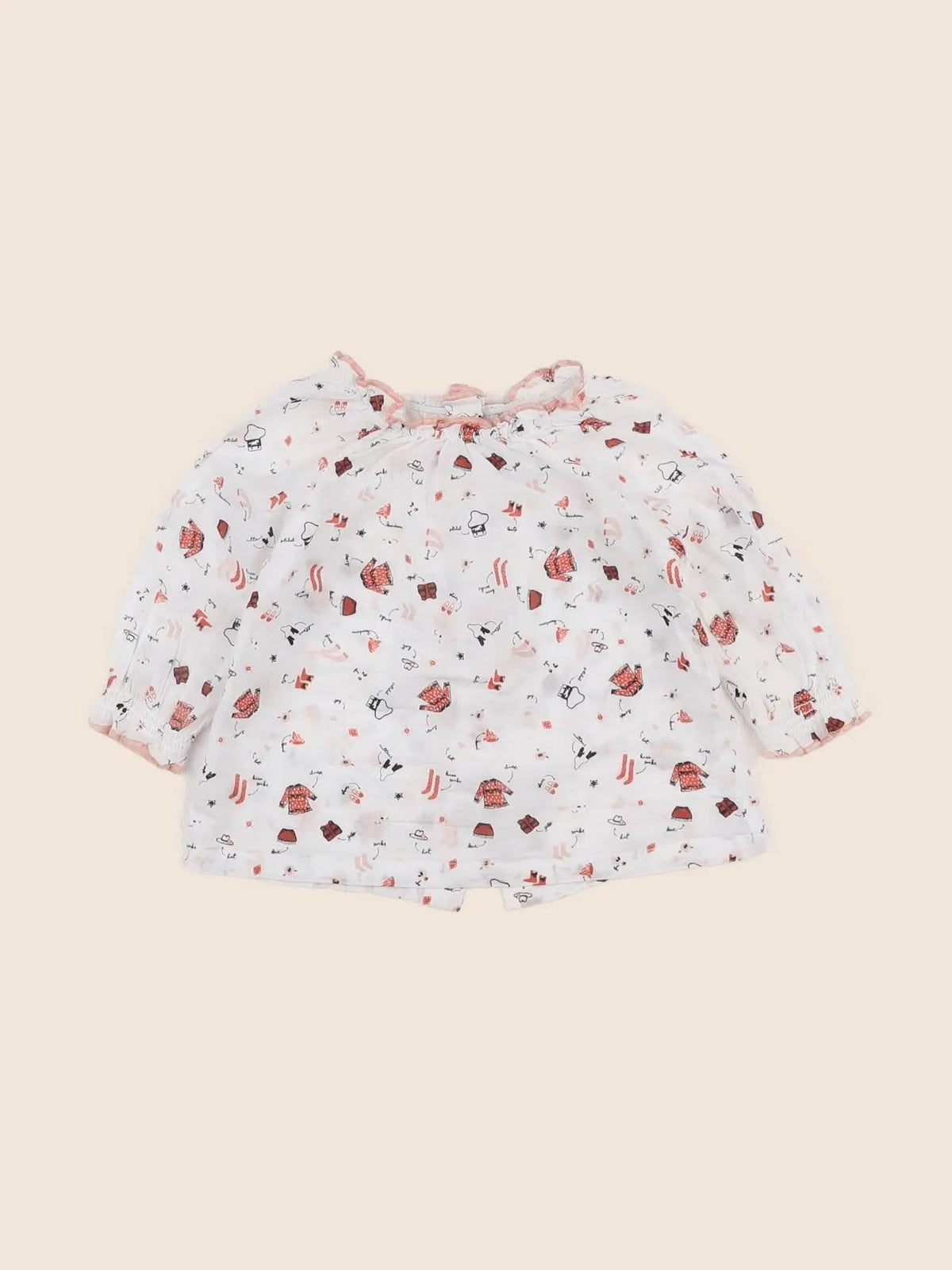 Vertbaudet - blouse rose - 6 mois