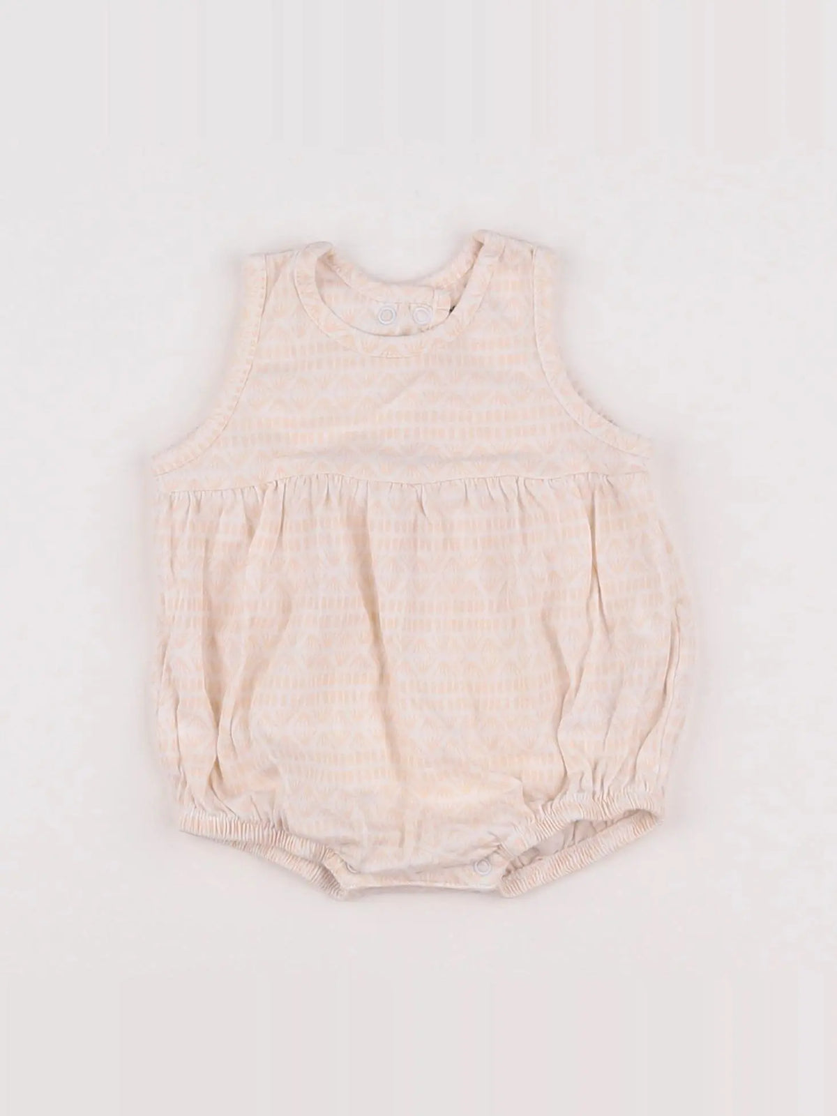 Vertbaudet - combinaison rose, blanc - 3 mois