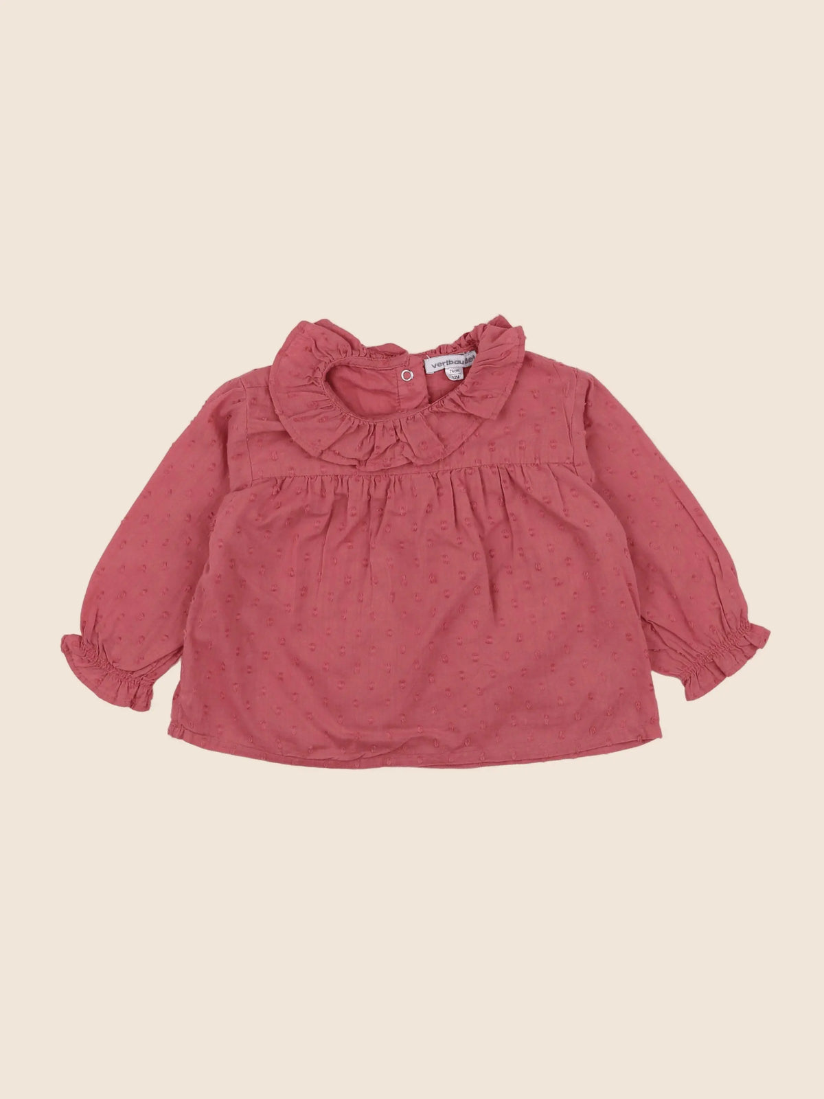 Vertbaudet - blouse rose - 12 mois