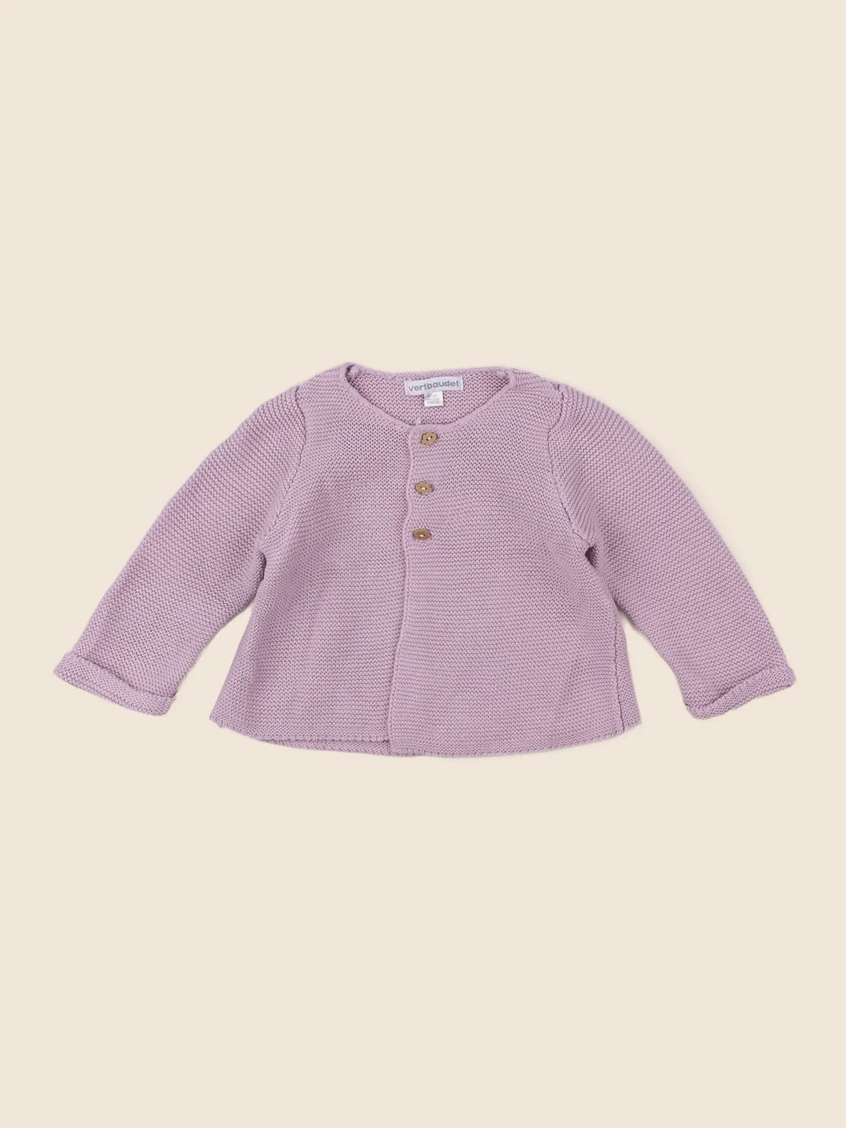 Vertbaudet - gilet rose - 6 mois