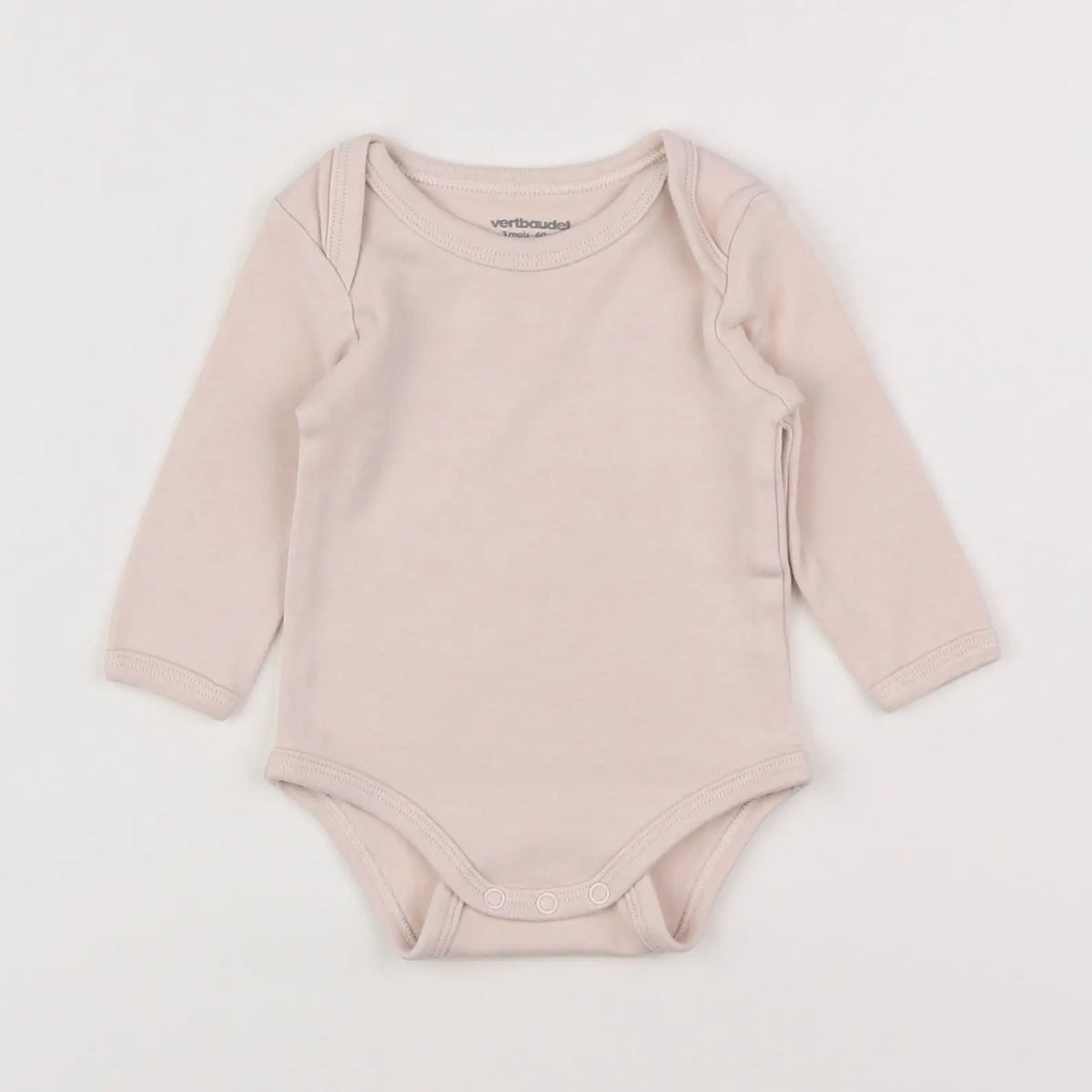 Vertbaudet - body rose - 3 mois