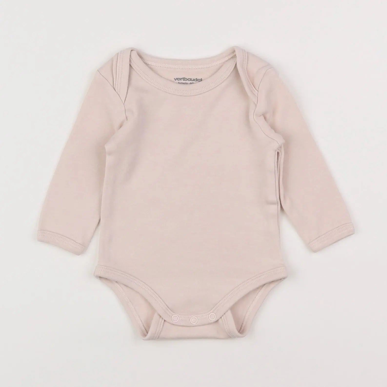 Vertbaudet - body rose - 3 mois
