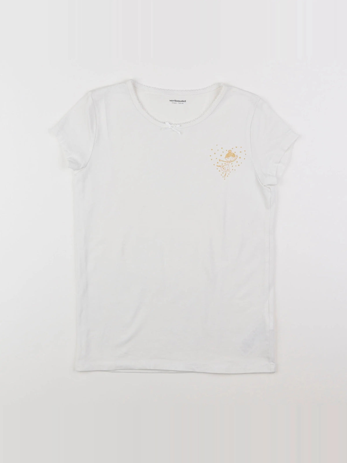 Vertbaudet - maillot de corps blanc - 12 ans