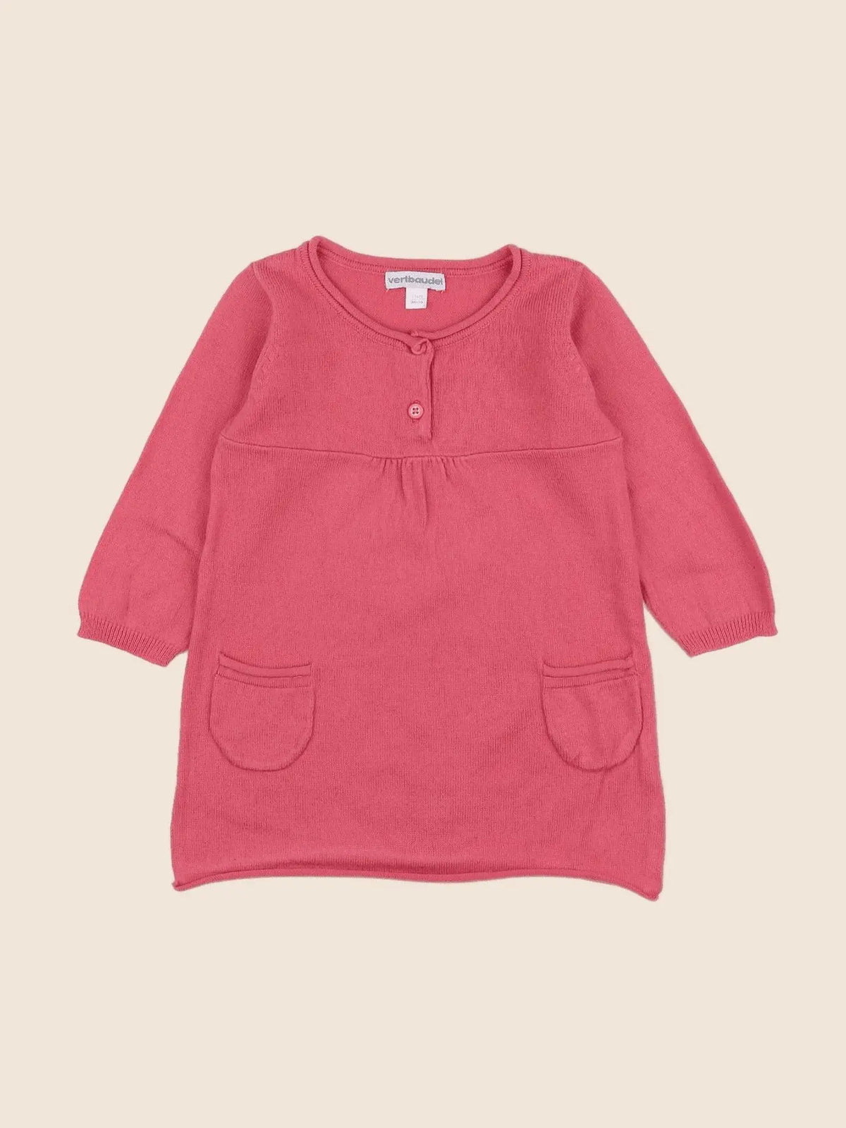 Vertbaudet - robe rose - 9 mois