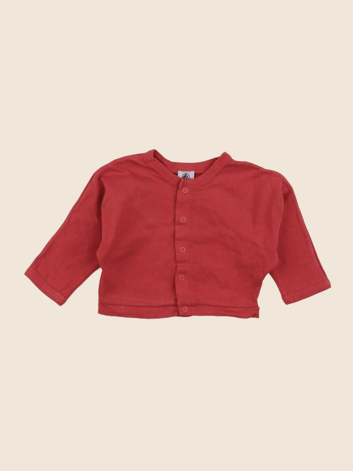 Petit Bateau - tee-shirt rouge - 6 mois