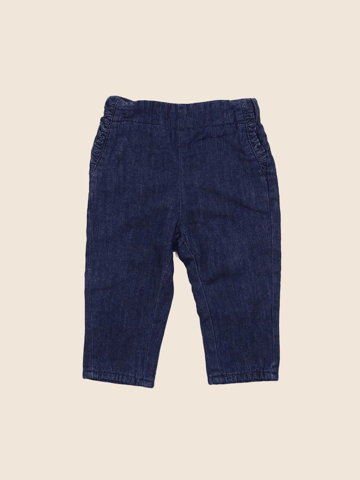 Vertbaudet - pantalon bleu - 6 mois