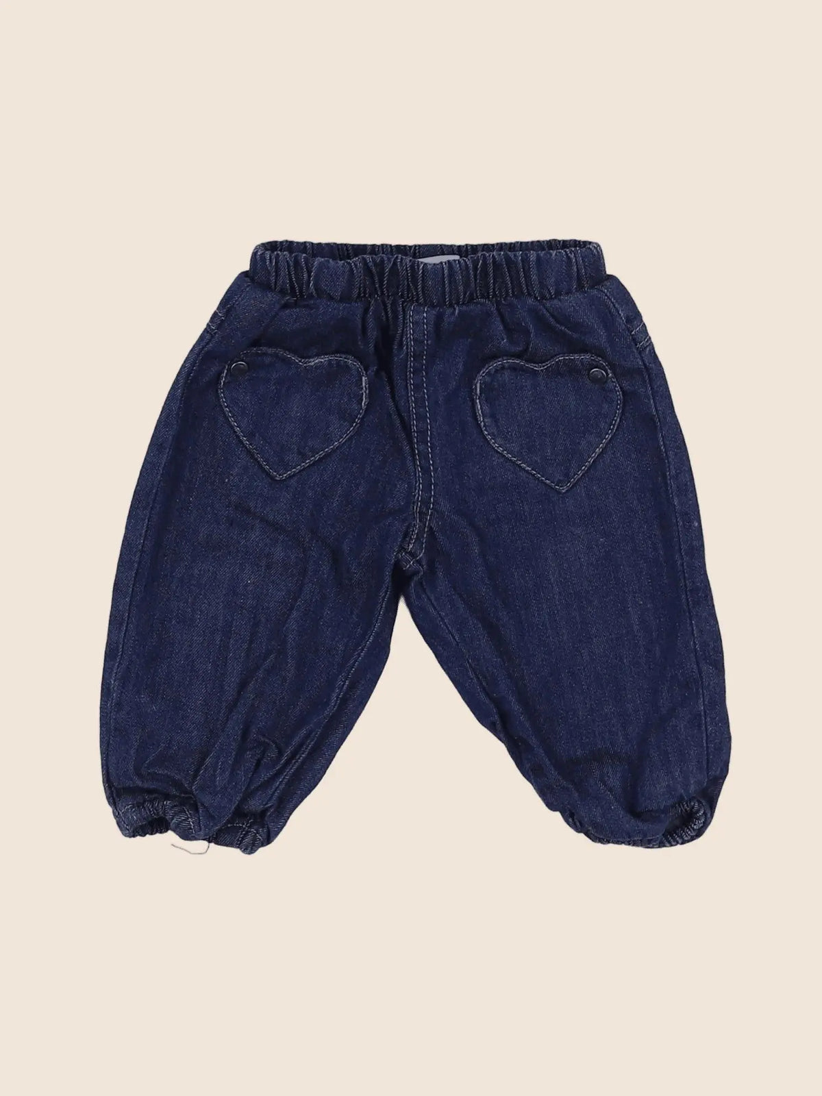 Vertbaudet - pantalon doublé bleu - 3 mois