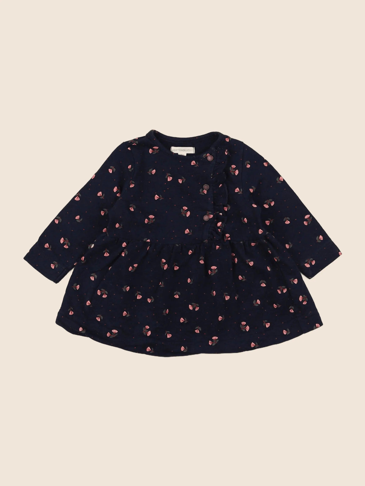Vertbaudet - robe bleu - 12 mois
