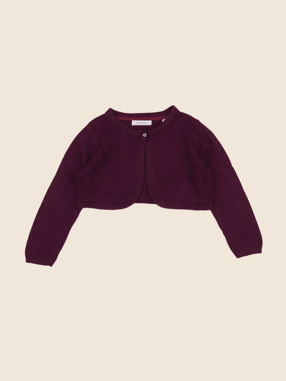 Okaidi - gilet violet - 6 mois