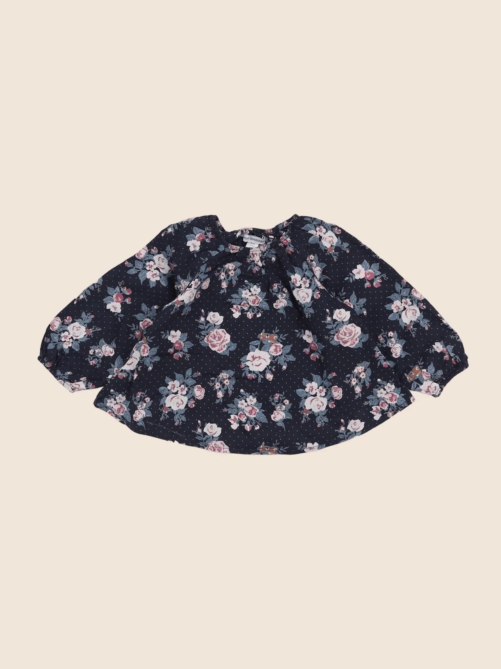 Vertbaudet - blouse bleu - 18 mois