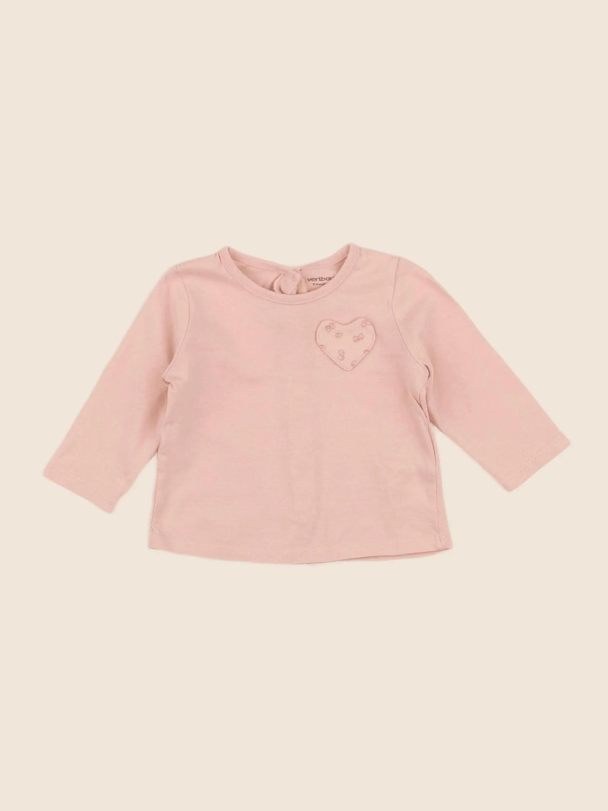Vertbaudet - tee-shirt rose - 3 mois