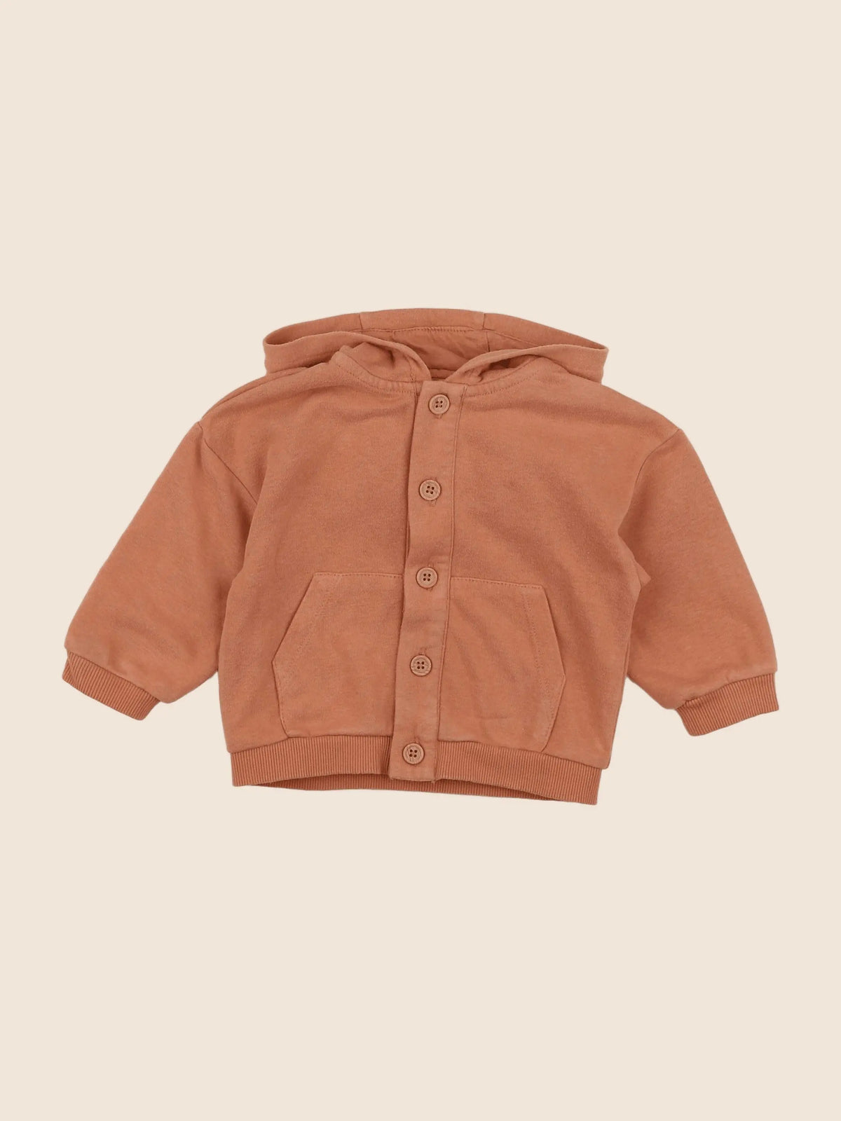 Vertbaudet - sweat orange - 12 mois