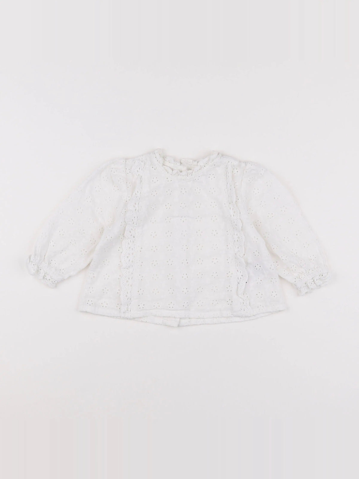Vertbaudet - blouse blanc - 12 mois