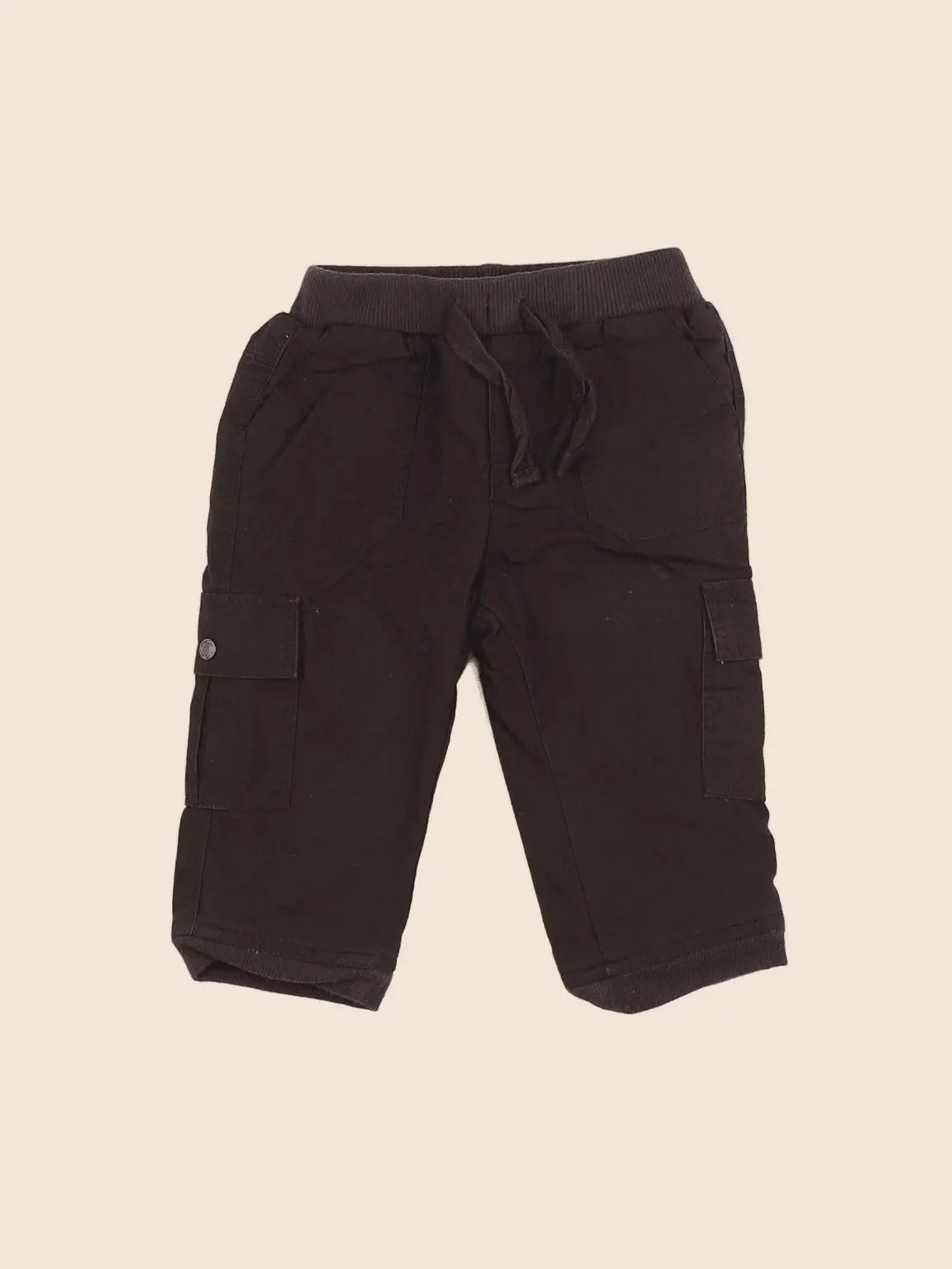 Vertbaudet - pantalon doublé marron - 6 mois