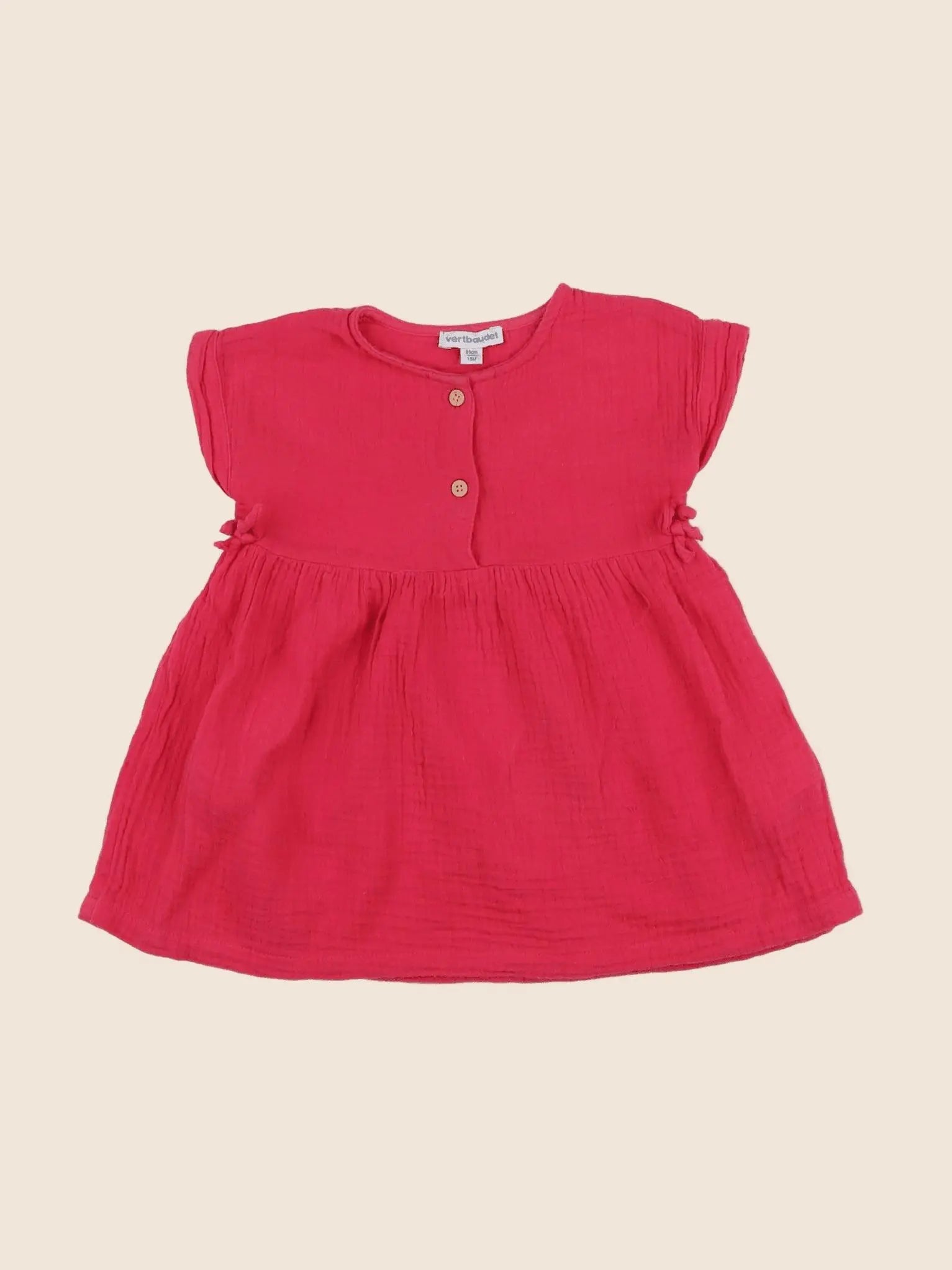 Vertbaudet - robe rose - 18 mois