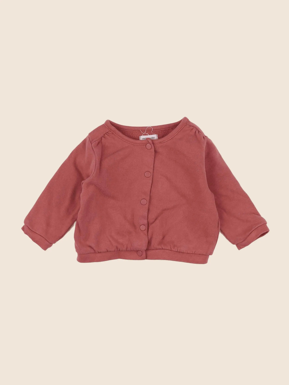 Vertbaudet - sweat bleu, rose - 6 mois