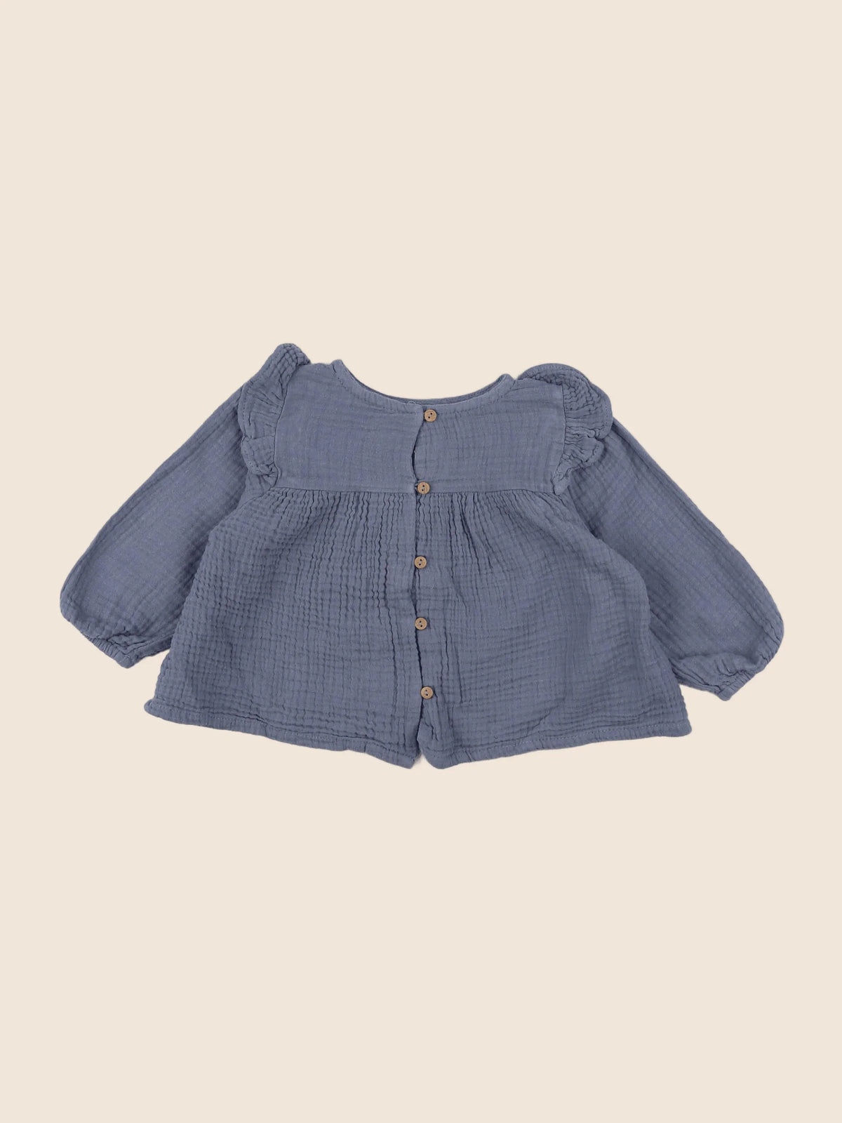 Vertbaudet - blouse bleu - 12 mois