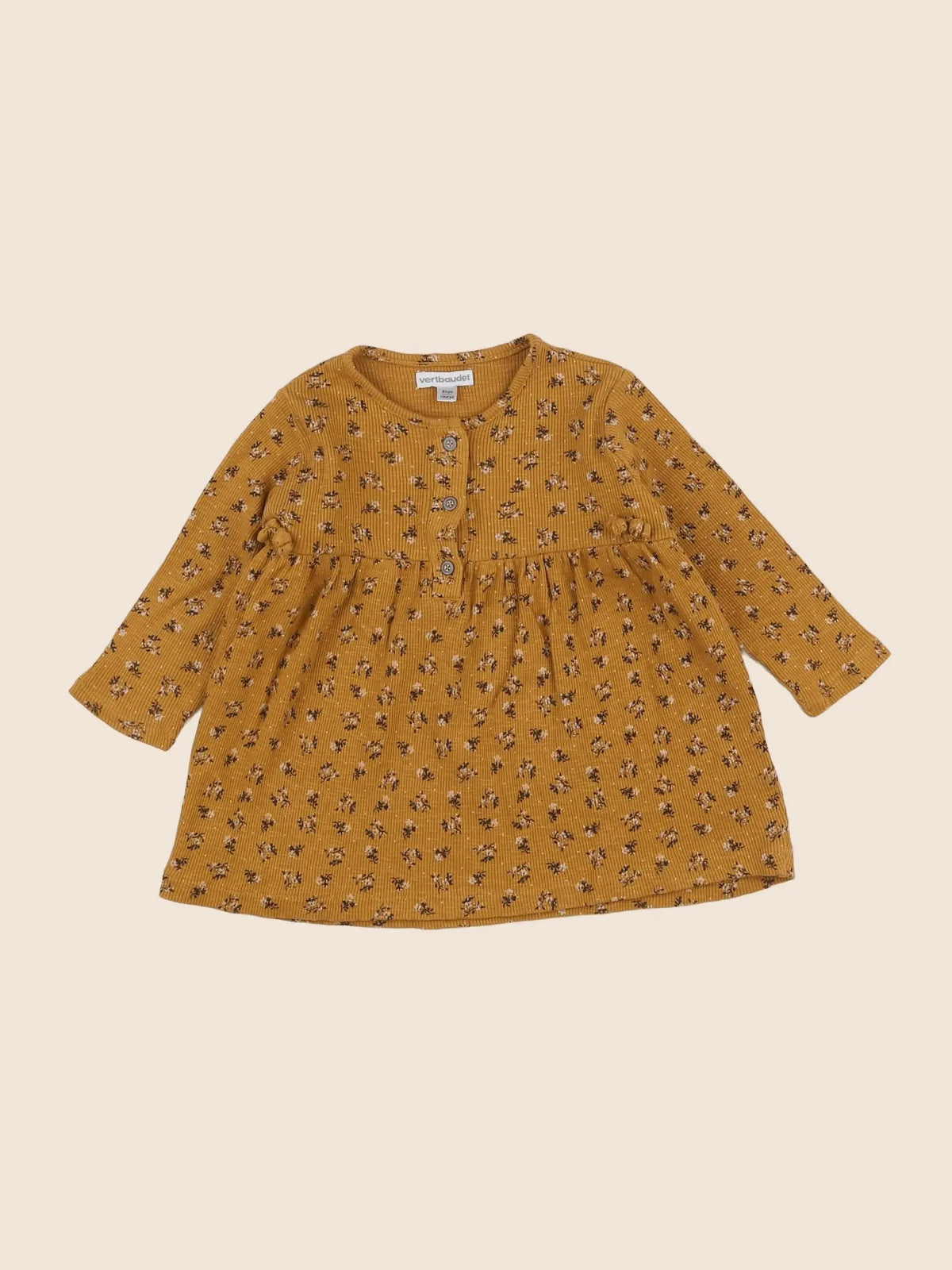 Vertbaudet - robe jaune - 18 mois