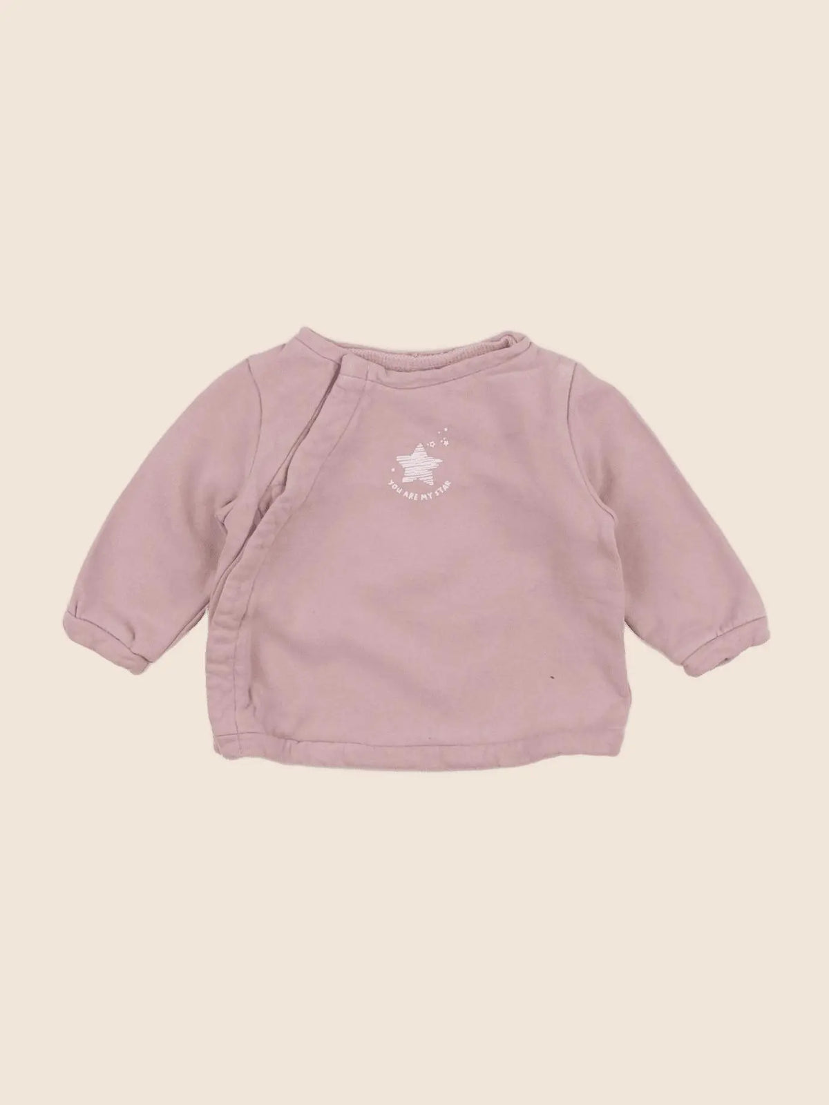 Vertbaudet - sweat rose - 6 mois