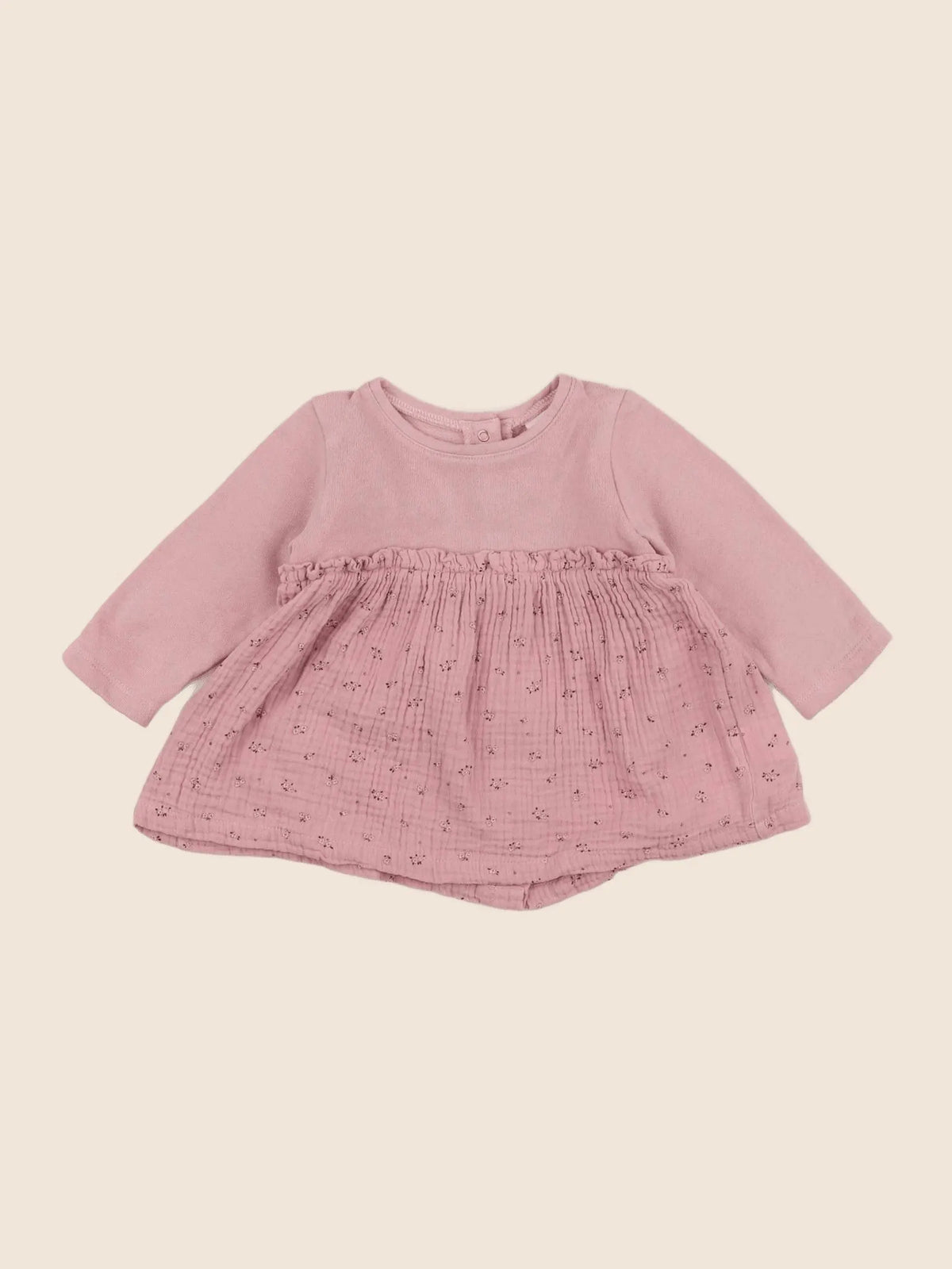 Vertbaudet - robe rose - 9 mois
