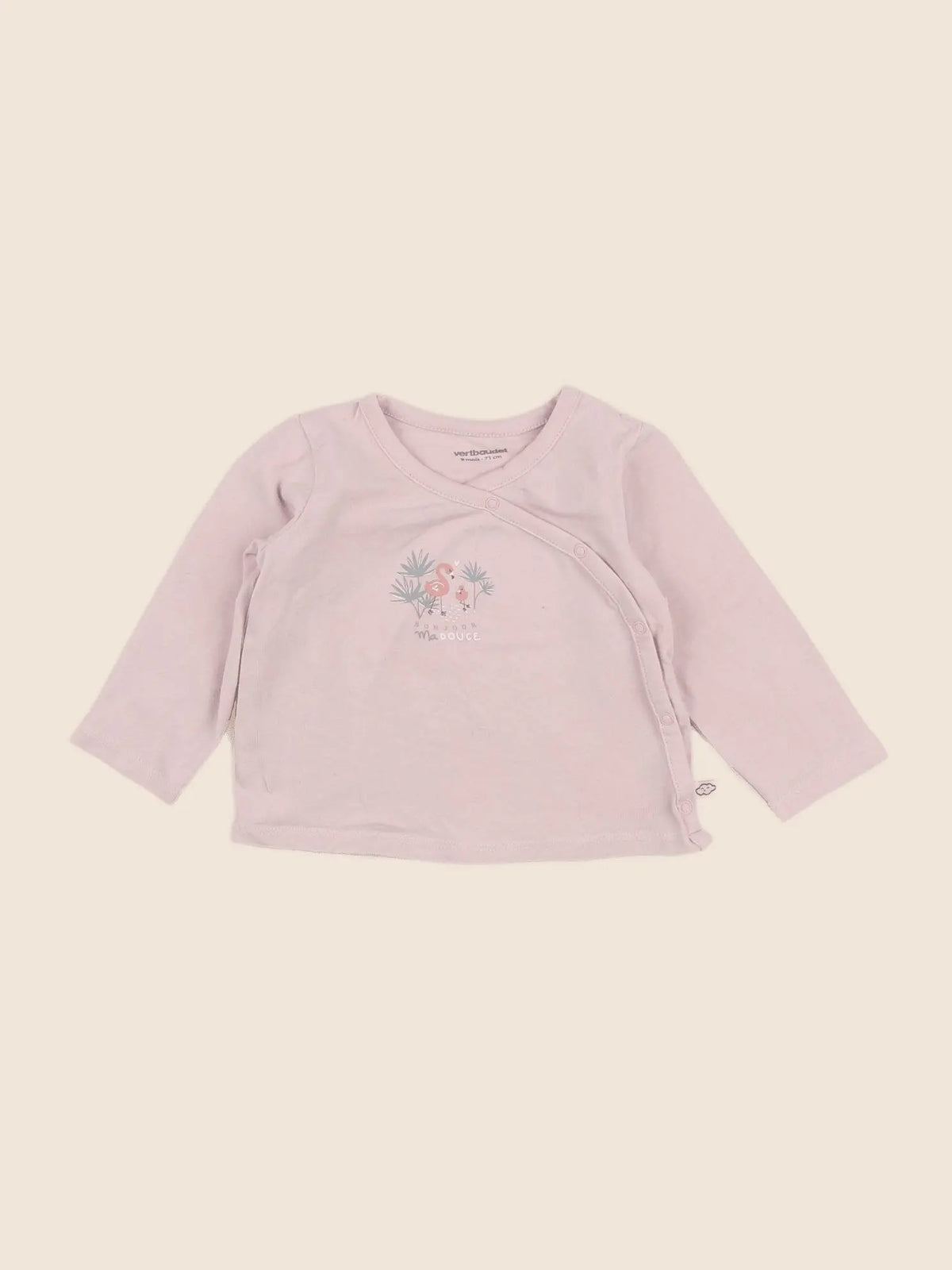 Vertbaudet - tee-shirt rose - 9 mois