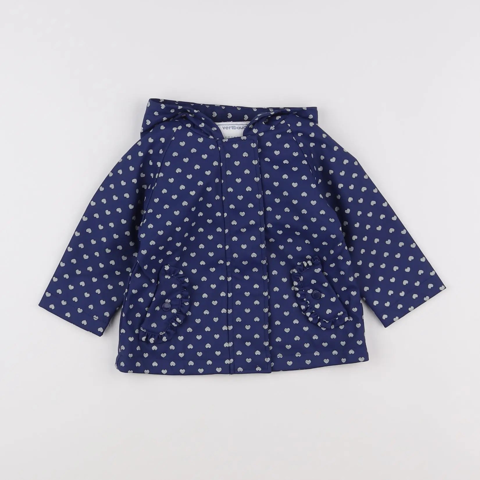 Vertbaudet - imperméable bleu - 12 mois