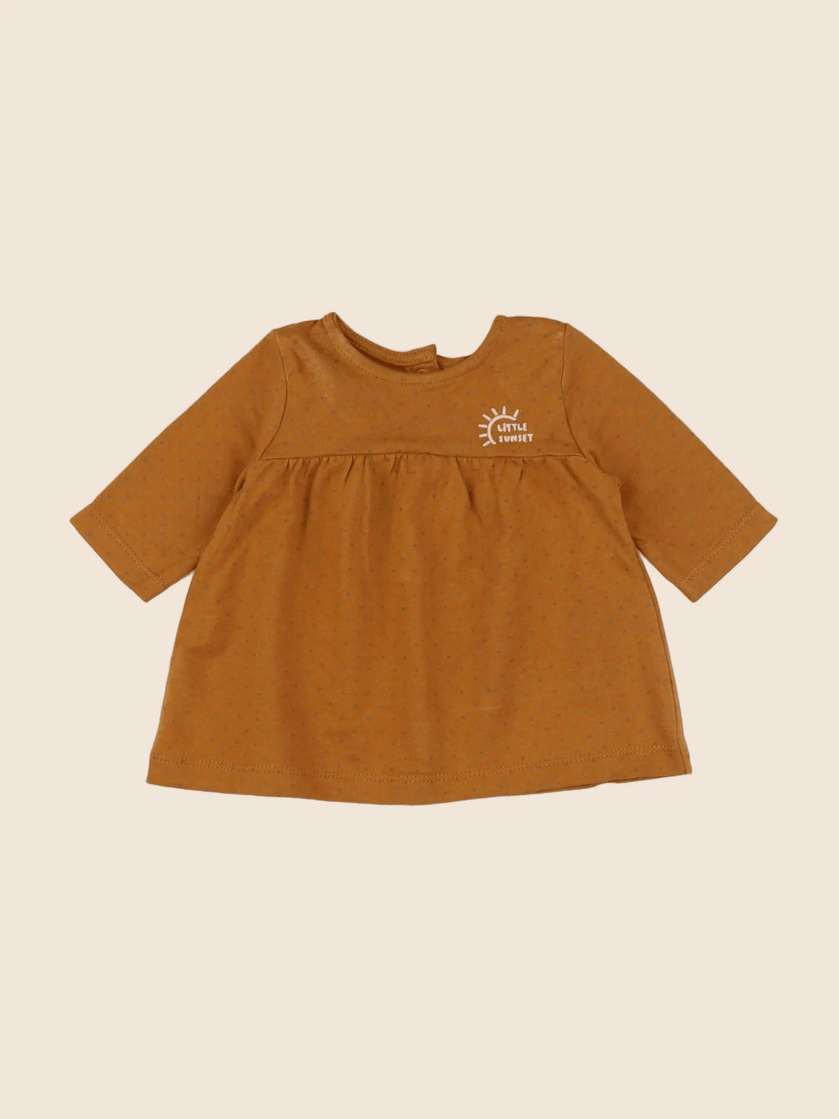 Vertbaudet - robe marron - 1 mois