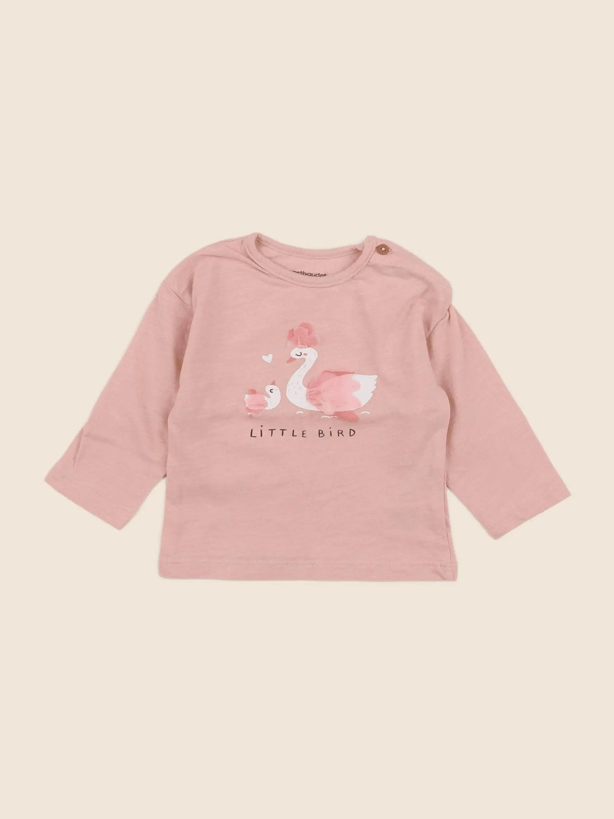 Vertbaudet - tee-shirt rose - 6 mois
