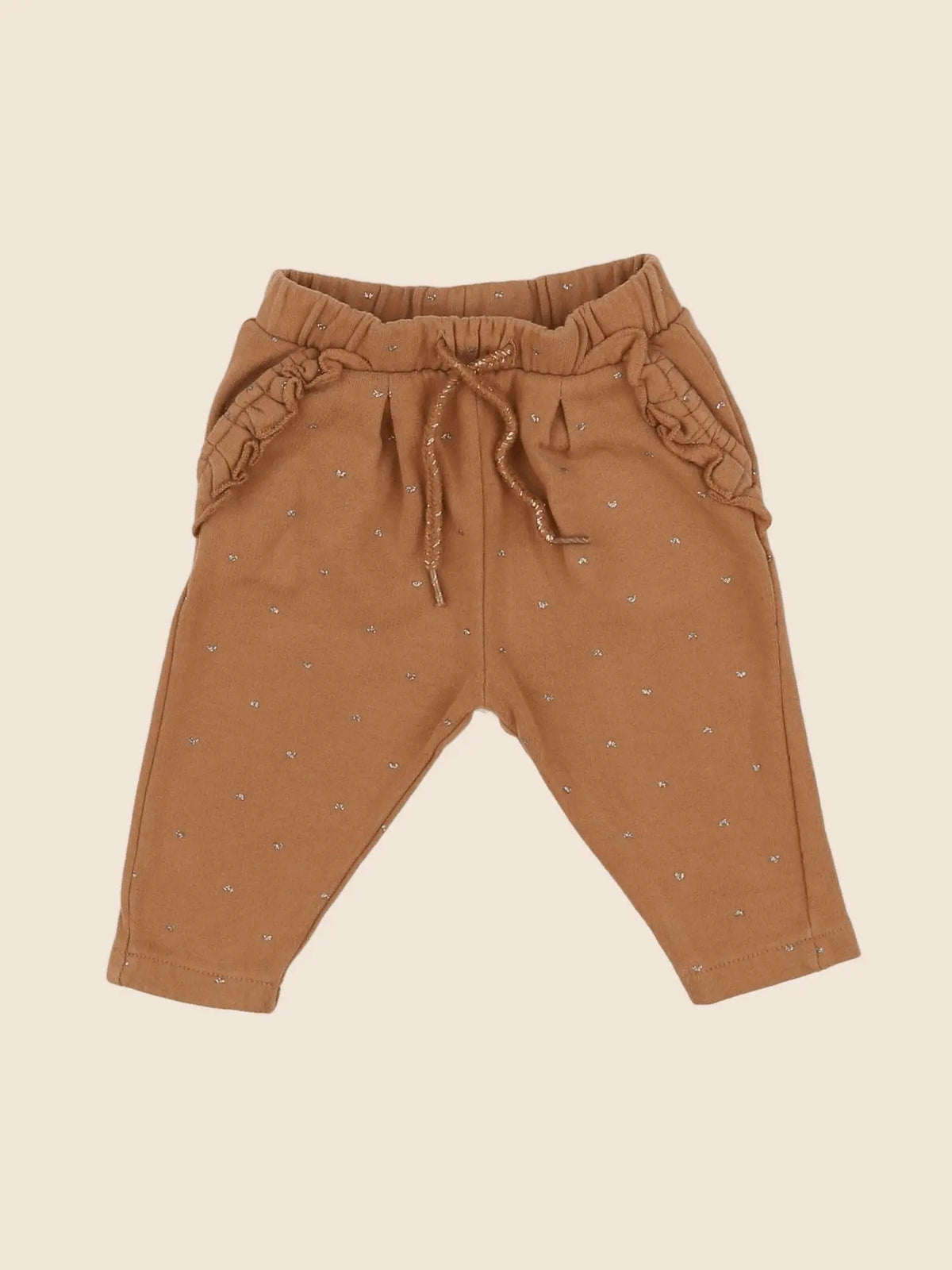 Vertbaudet - jogging marron, or - 3 mois