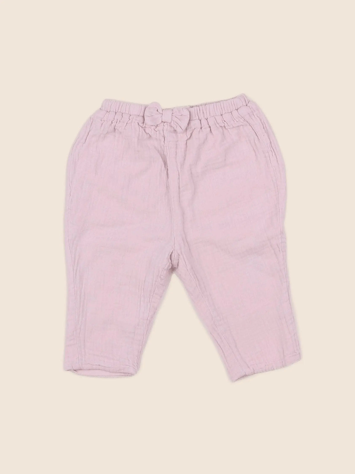 Vertbaudet - pantalon doublé rose - 3 mois