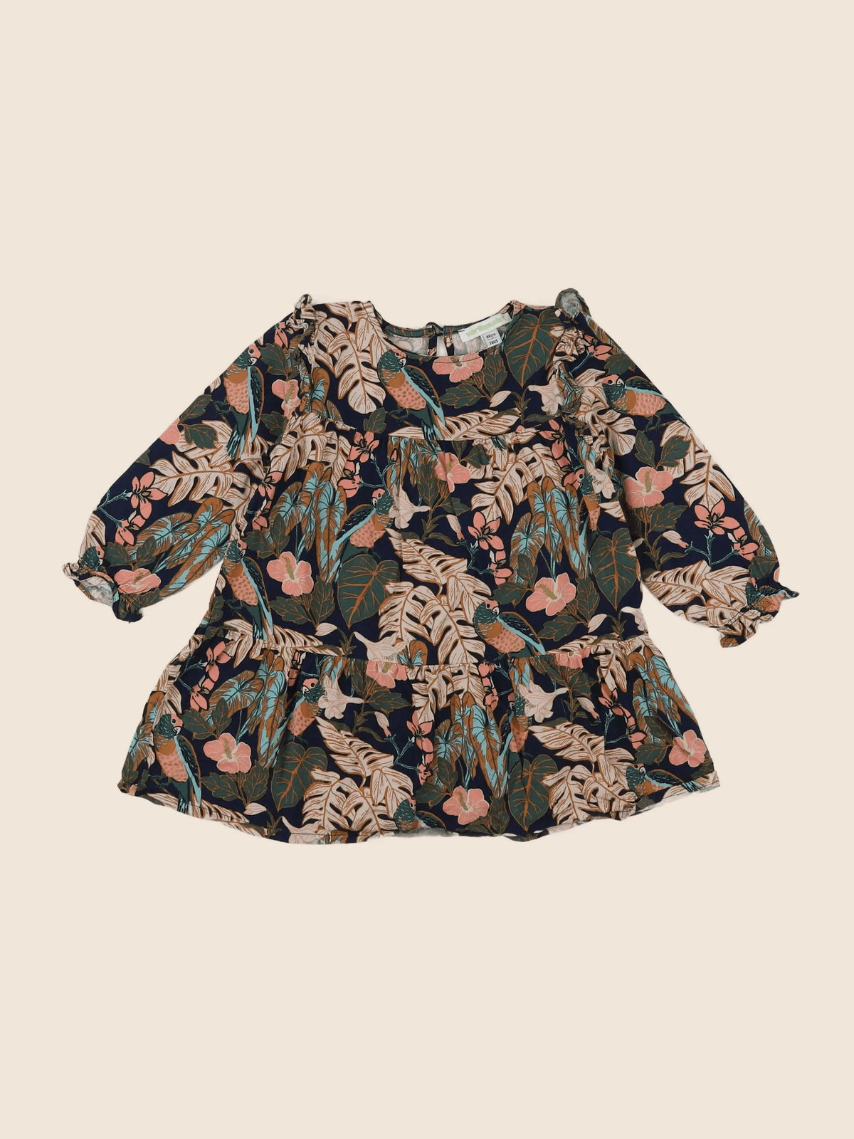 Vertbaudet - robe multicolore - 2 ans