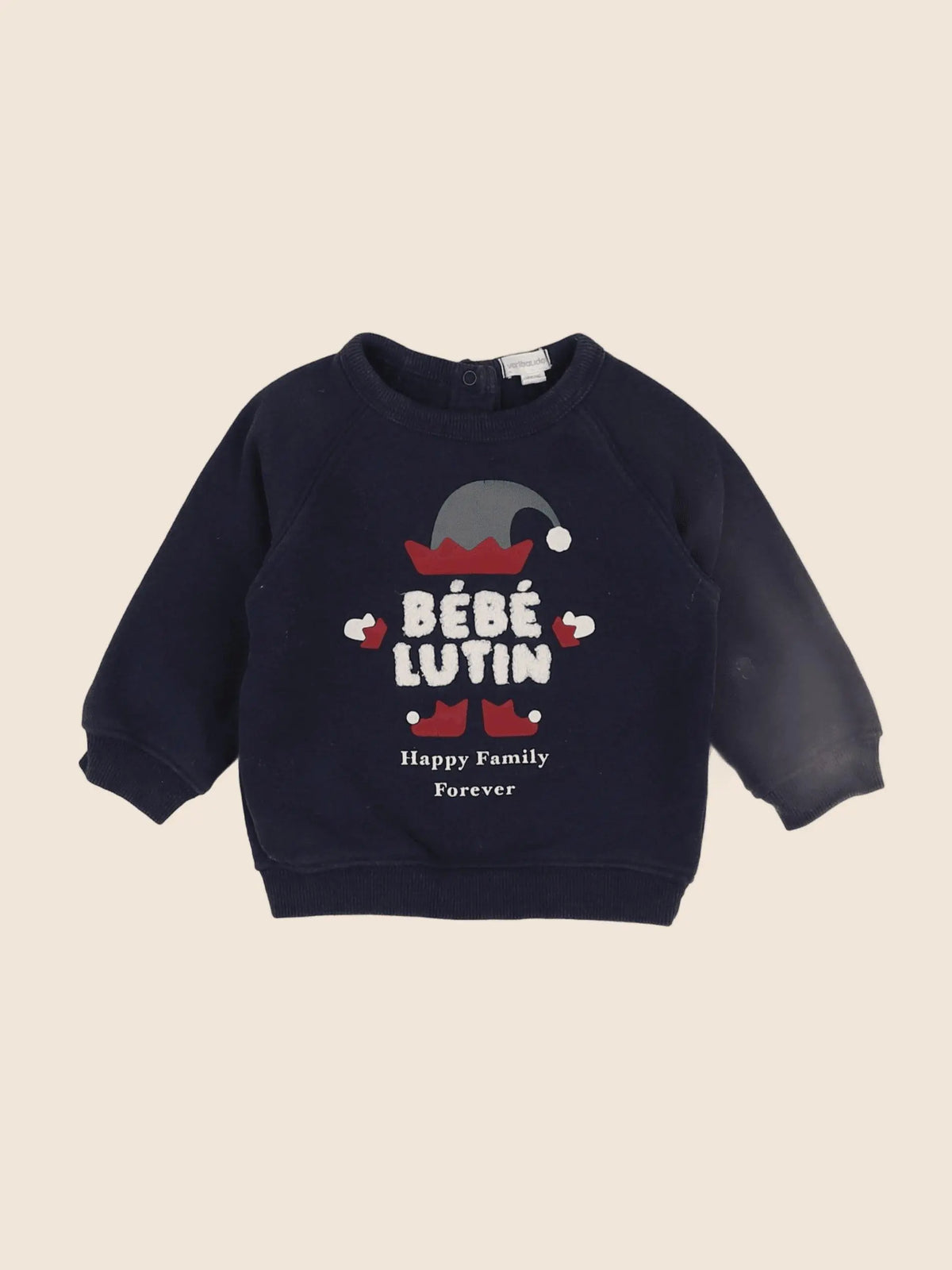 Vertbaudet - sweat bleu - 6 mois