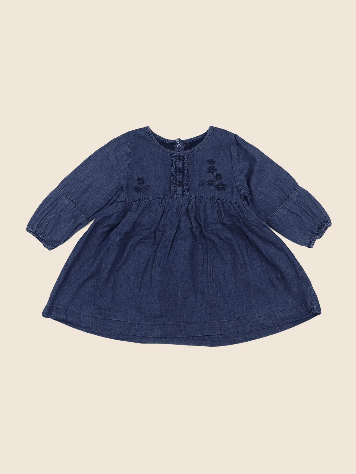 Vertbaudet - robe bleu - 9 mois