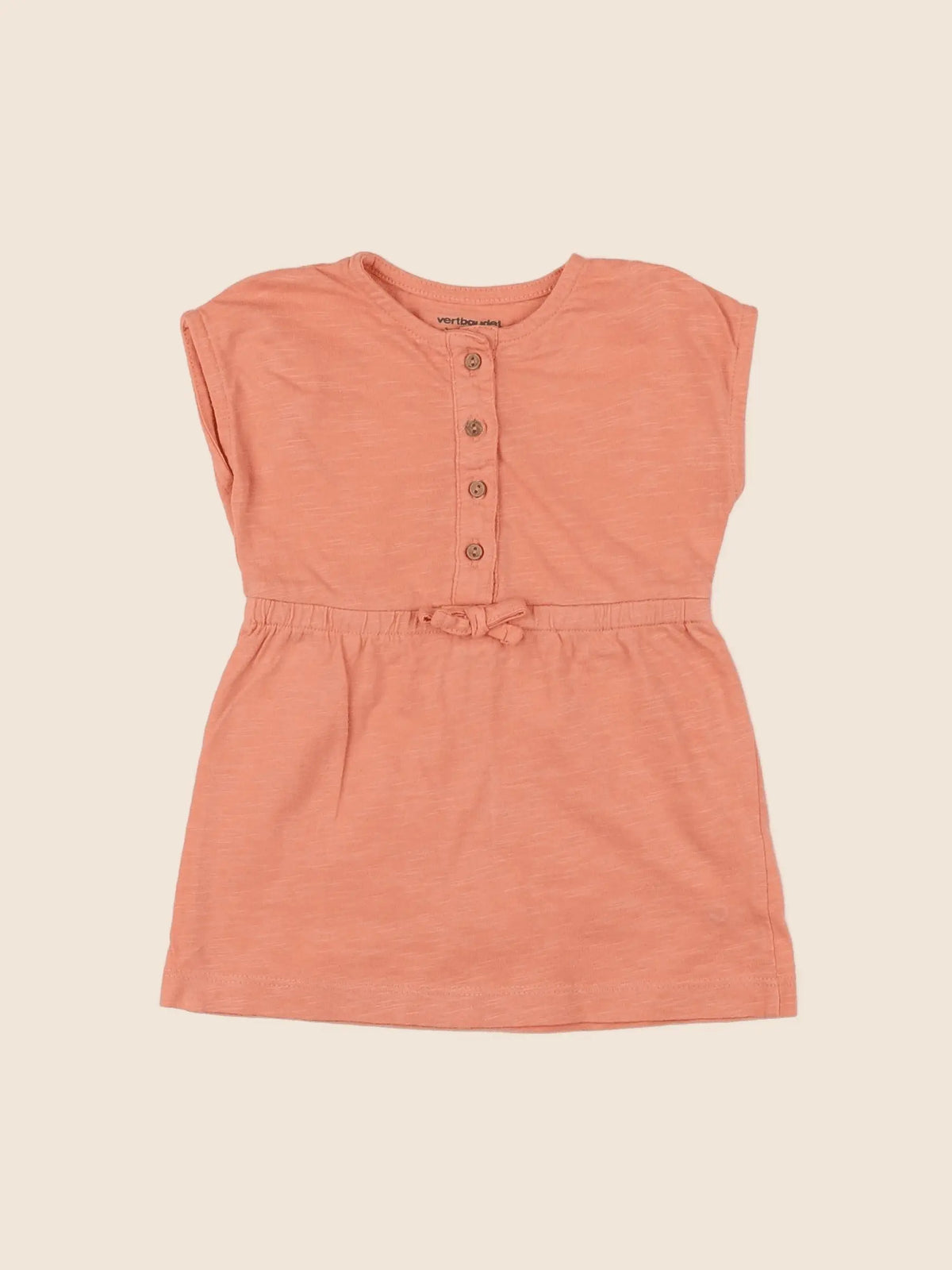 Vertbaudet - robe orange - 6 mois